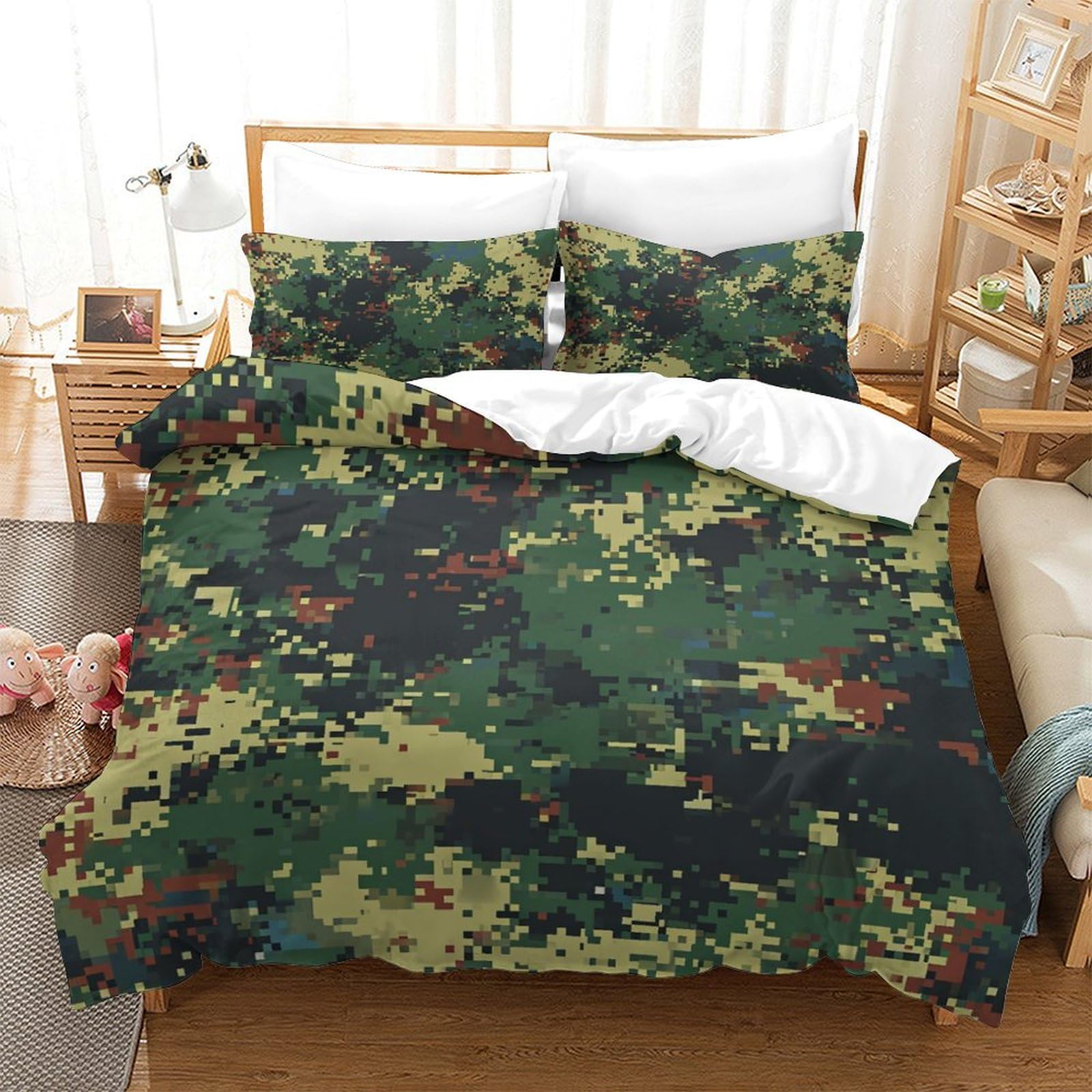 Literie enfants lits en 3pcs housse de couette microfibre ado 200x200