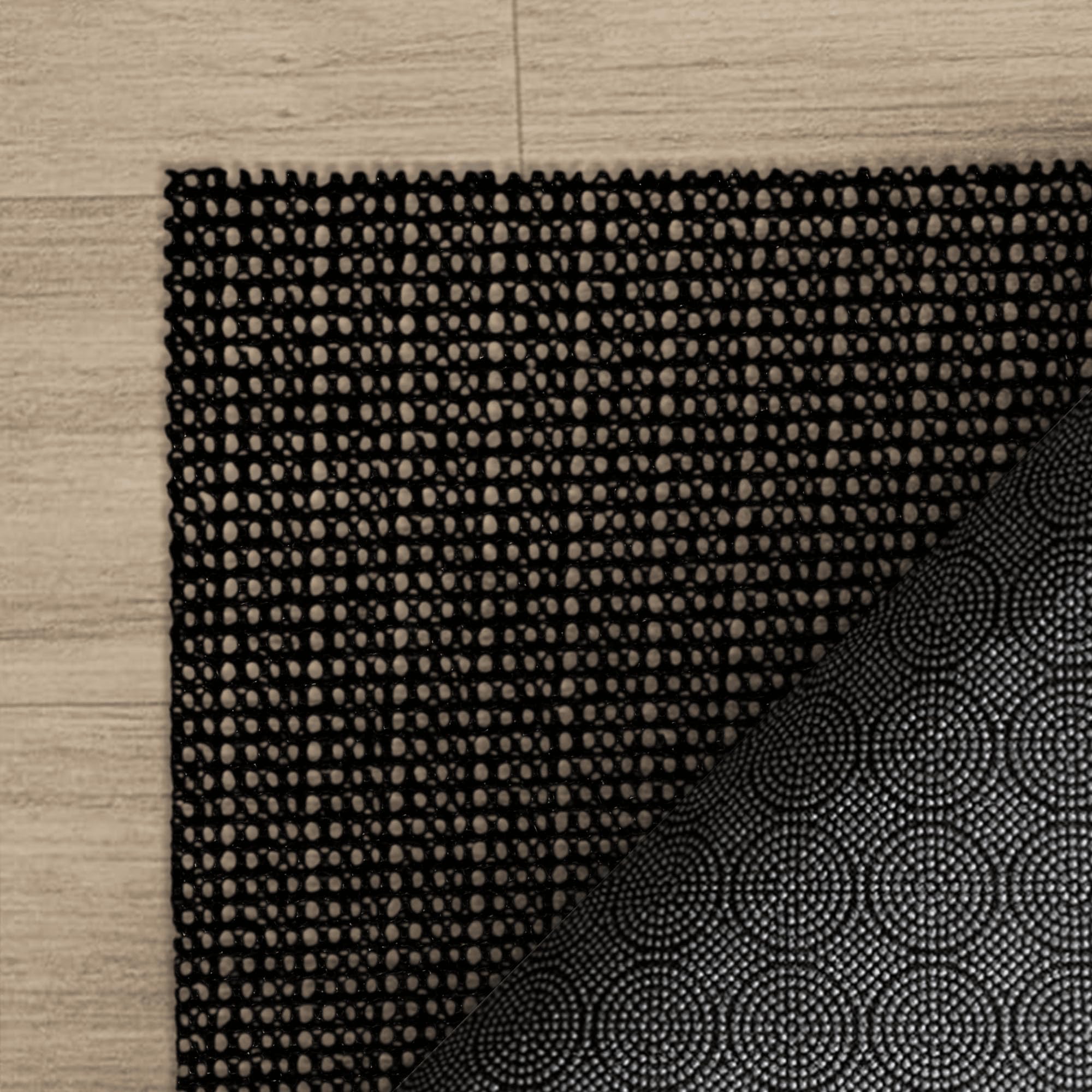 Tapis Antidérapant 95 x 120 cm Anti Glisse Moquette Tapis Stoppeur Facile à Peut Etre Coupé et Laver pour Matelas Canapé Chaises Coussin Voiture, Noir