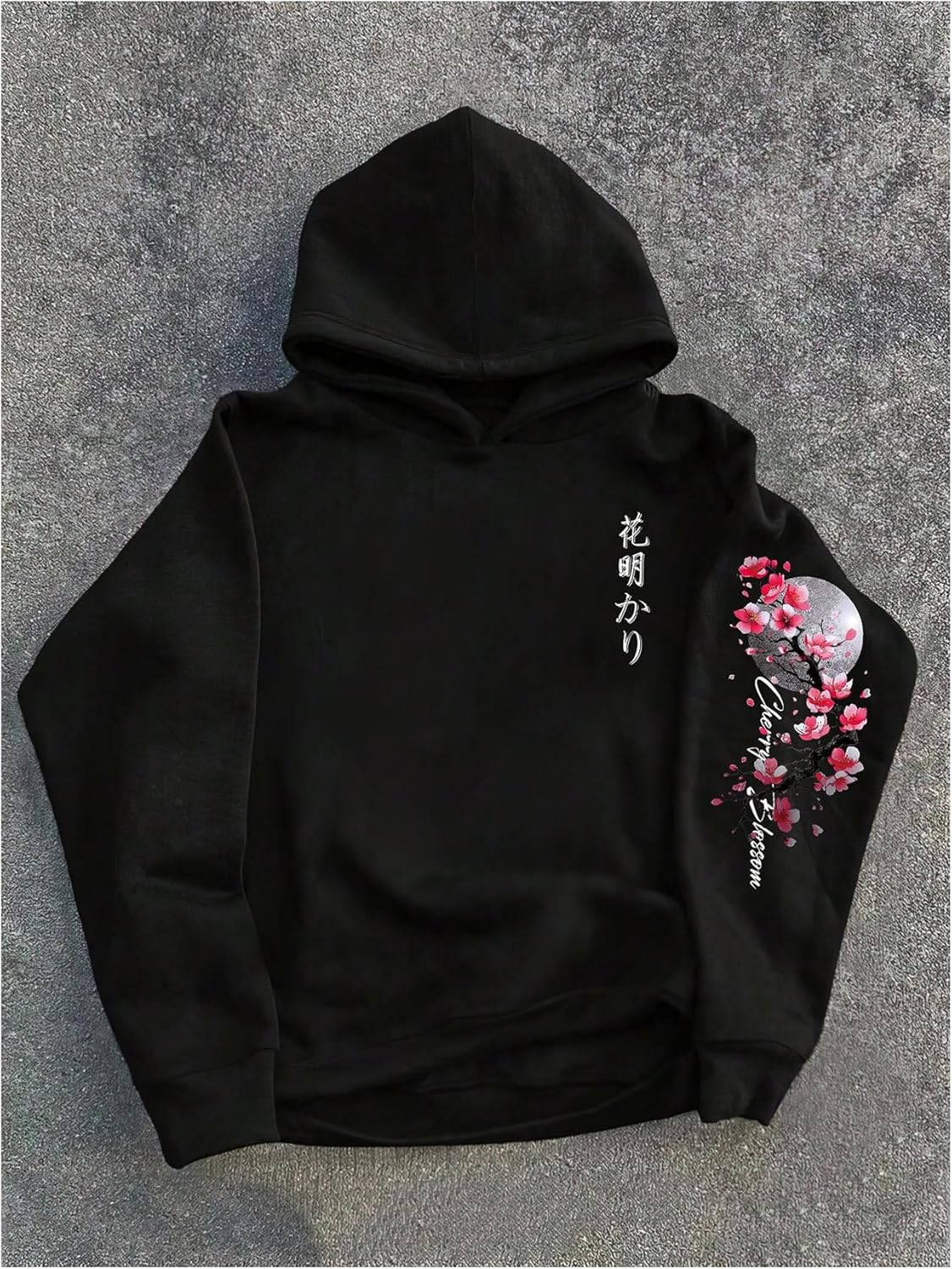 GORGLITTER Men's Graphic Hoodies Japanese Hoodie Top Oversized Long Sleeve Anime Pullovers Sweatshirts - Image 2