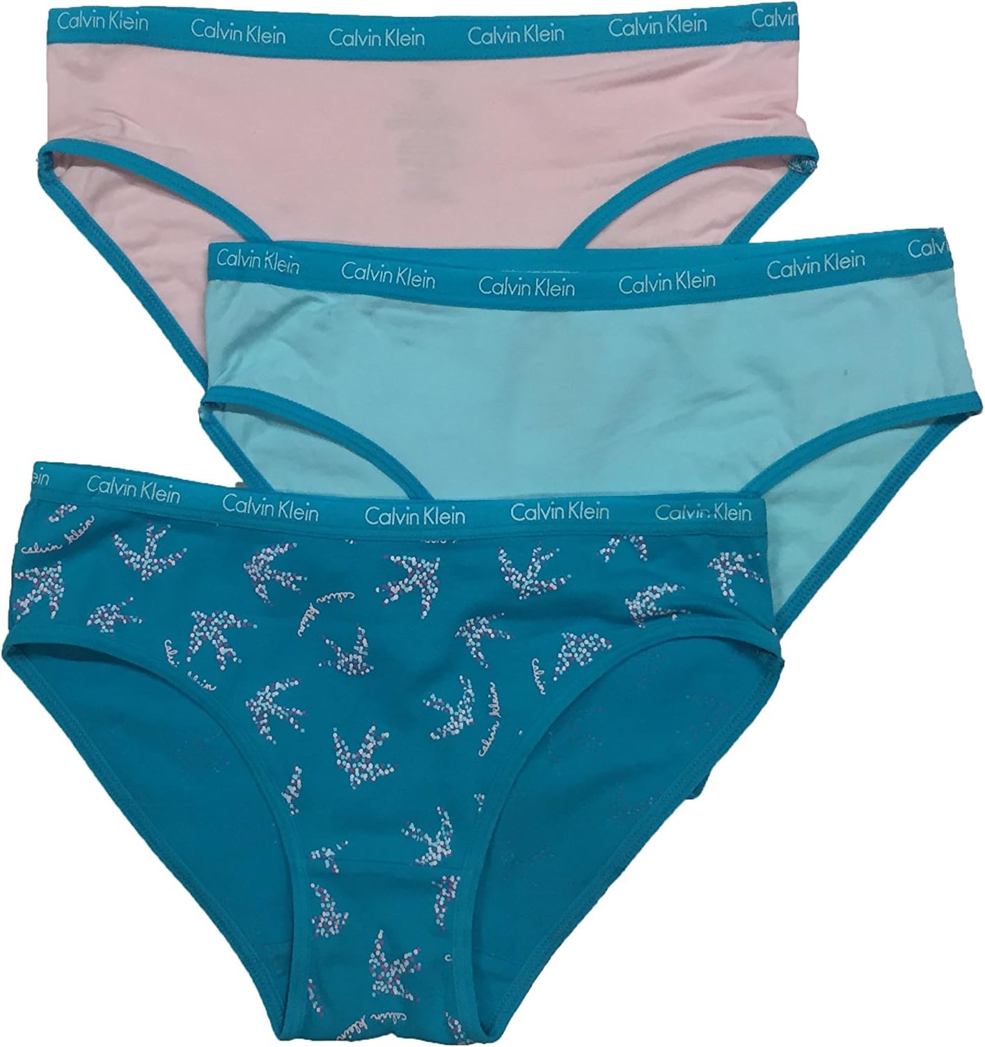 Big Girls' Ck 3 Pack Chrome Fashion Bikini Briefs
