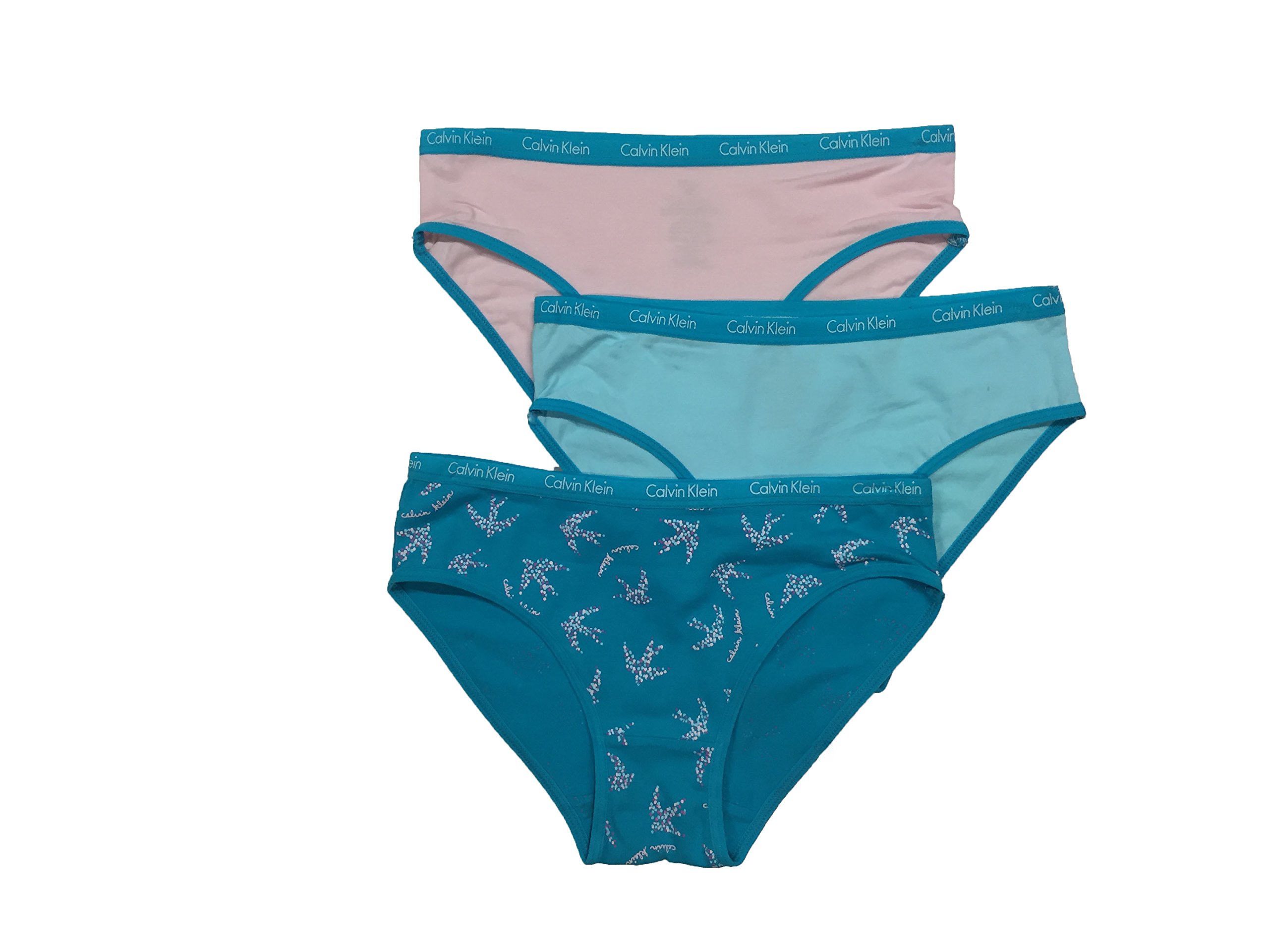 Big Girls' Ck 3 Pack Chrome Fashion Bikini Briefs