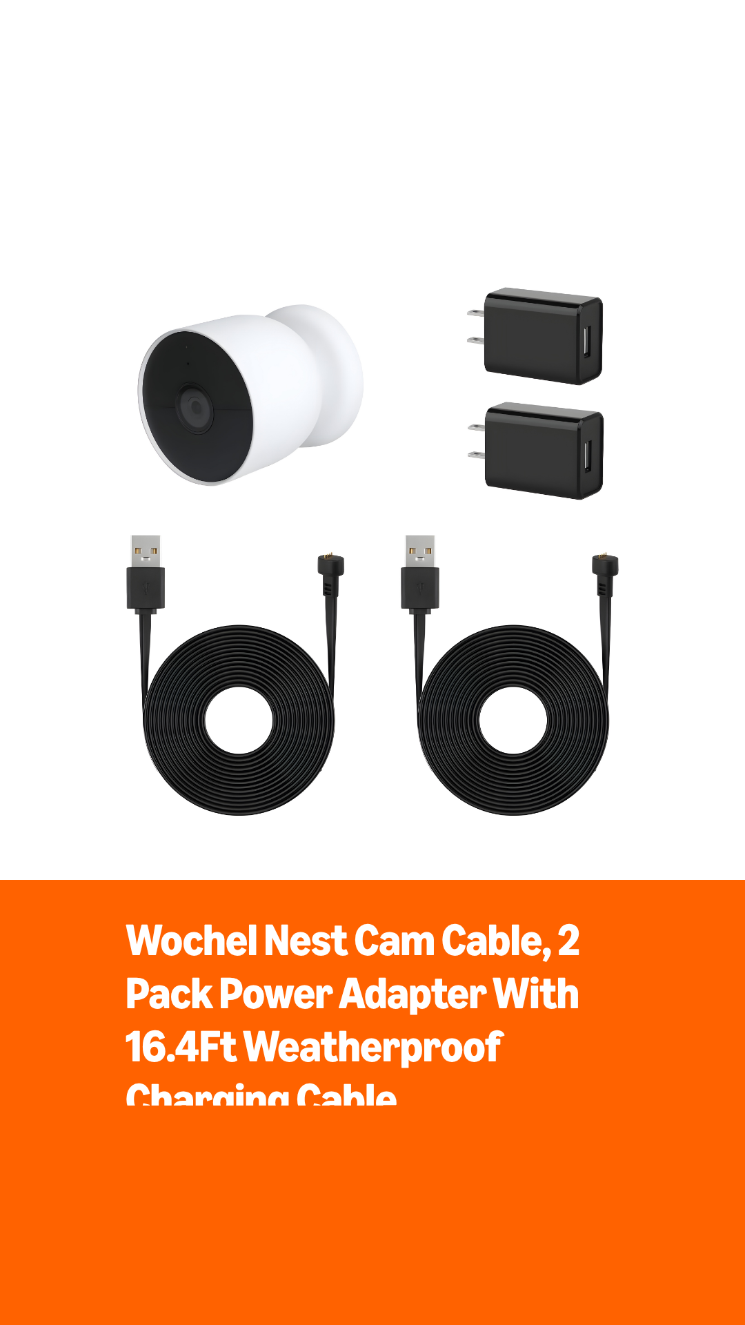 Amazon.com : 2Pack Power Adapter for Google Nest Cam (Battery