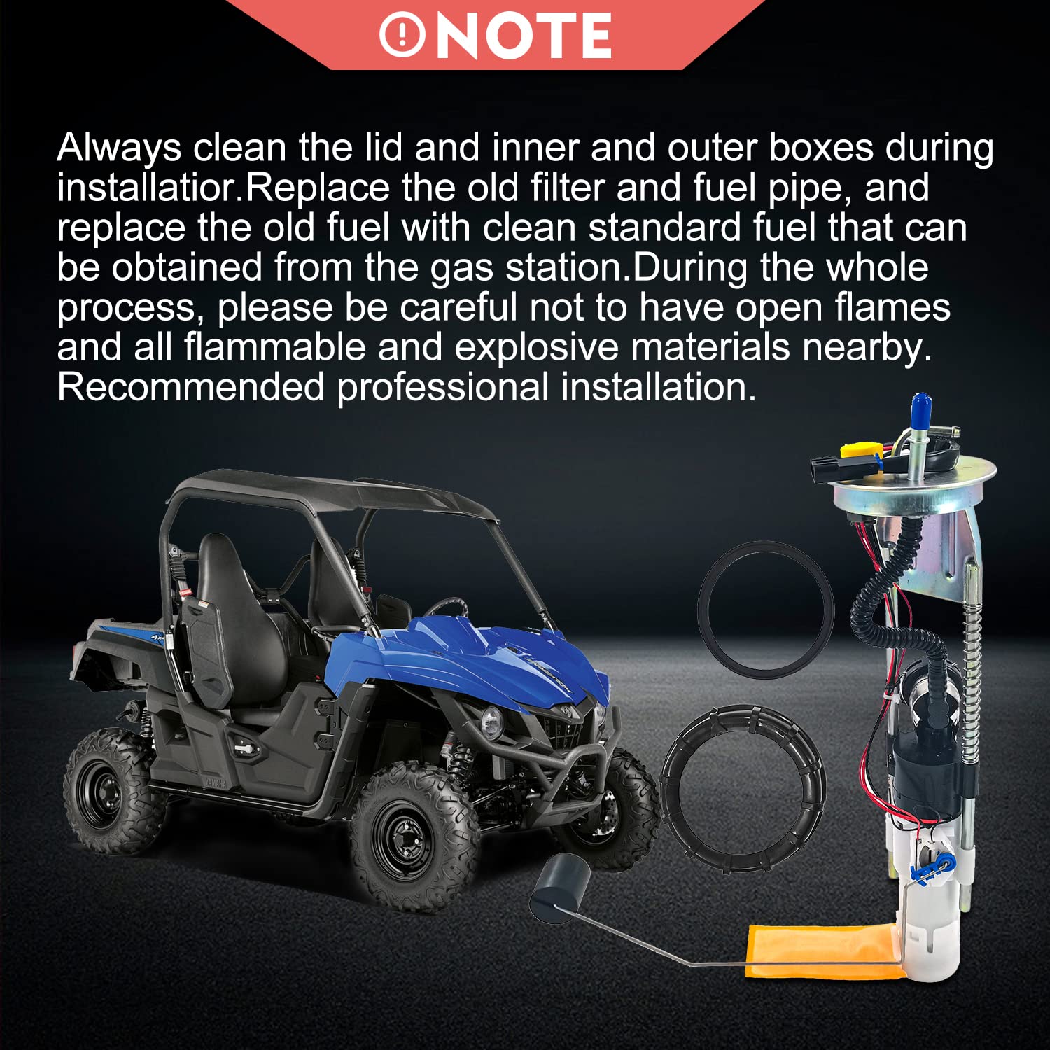Dimaier 2204306 Fuel Pump Assembly Replacement Compatible with Polaris Ranger 500 EFI/CREW,Polaris Ranger 700 4x4 EFI/CREW,Polaris Ranger 800 EFI/CREW 2008-2013,2520817 2521121 1240382 2520864