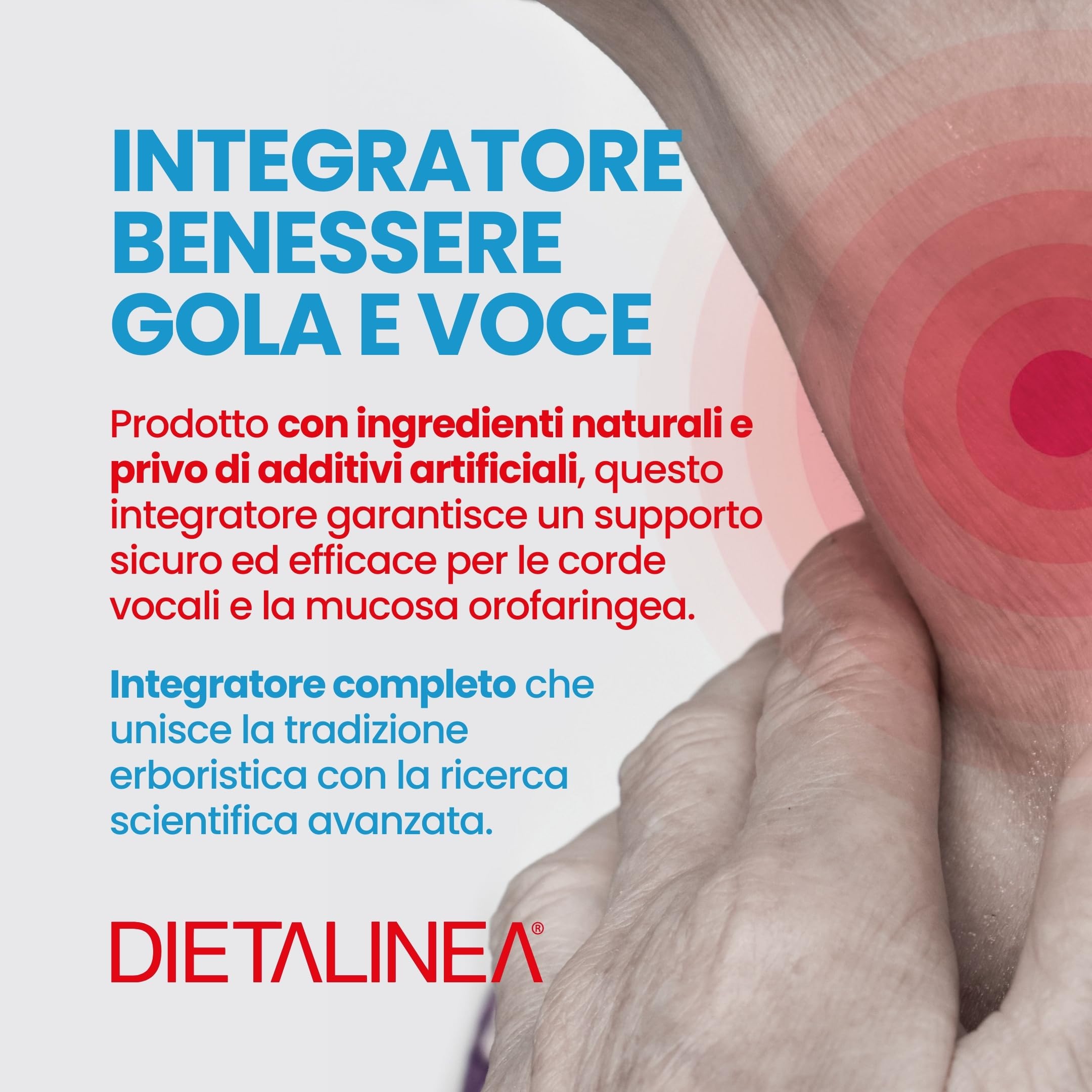 Dietalinea Chorus Voce Spray Gola Forte 20 ml | Spray gola antinfiammatorio forte per Voce e Mal di Gola | Con Erisimo, Mirra, Salvia, Pino, Miele | Per Cantanti, Insegnanti, Attori | Naturale