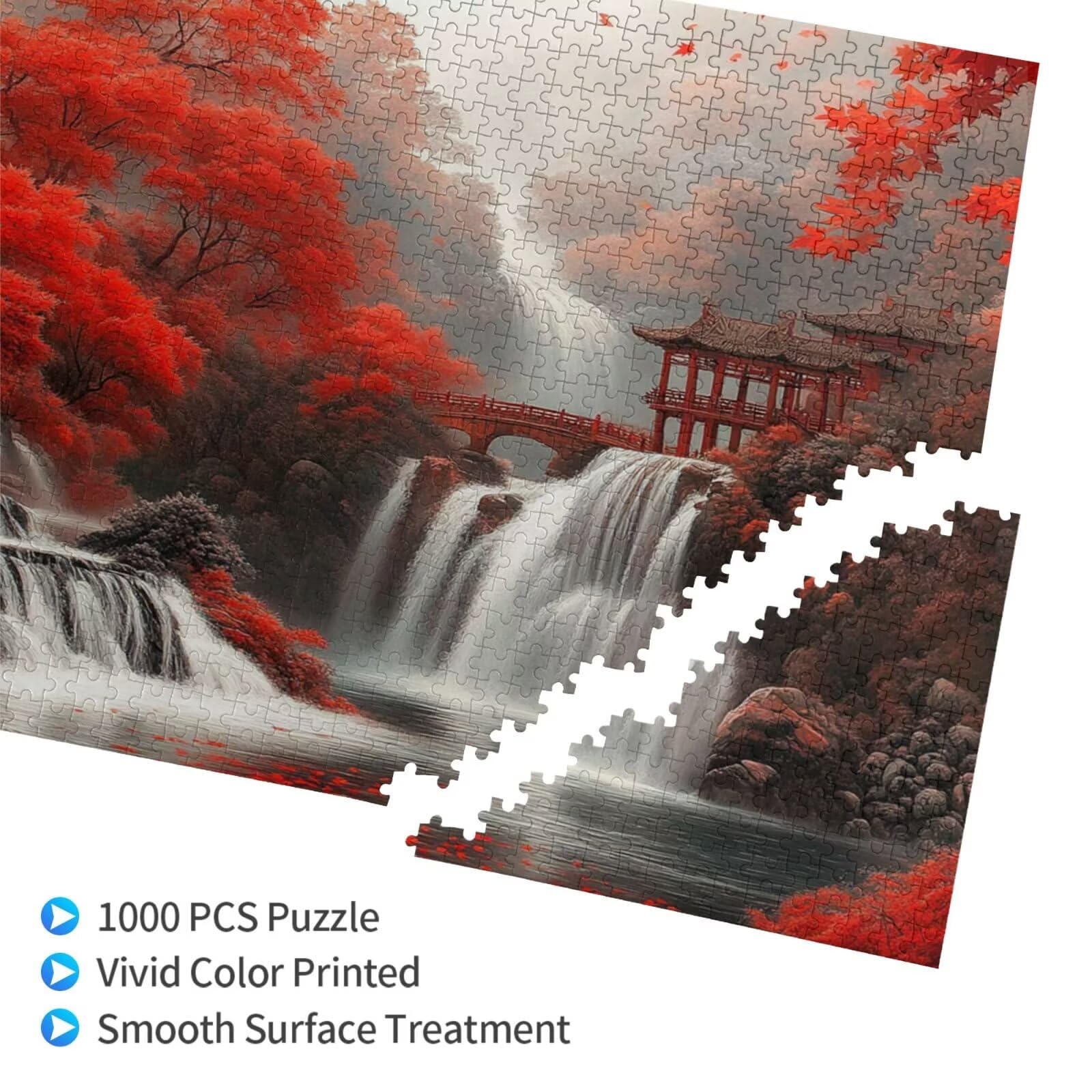 Puzzles Árbol 2000 Adultos, Puzzle Caer 2000 Piezas Adecuado para Principiante, Juegos Divertidos/Coloridos Entretenimiento Familiar, Pasatiempos Creativos Adultos Mujer para Decoracion Regalos 1T-78