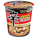Shin Black Noodle Soup, Spicy, 3.5 Ounce (Pack of 6)