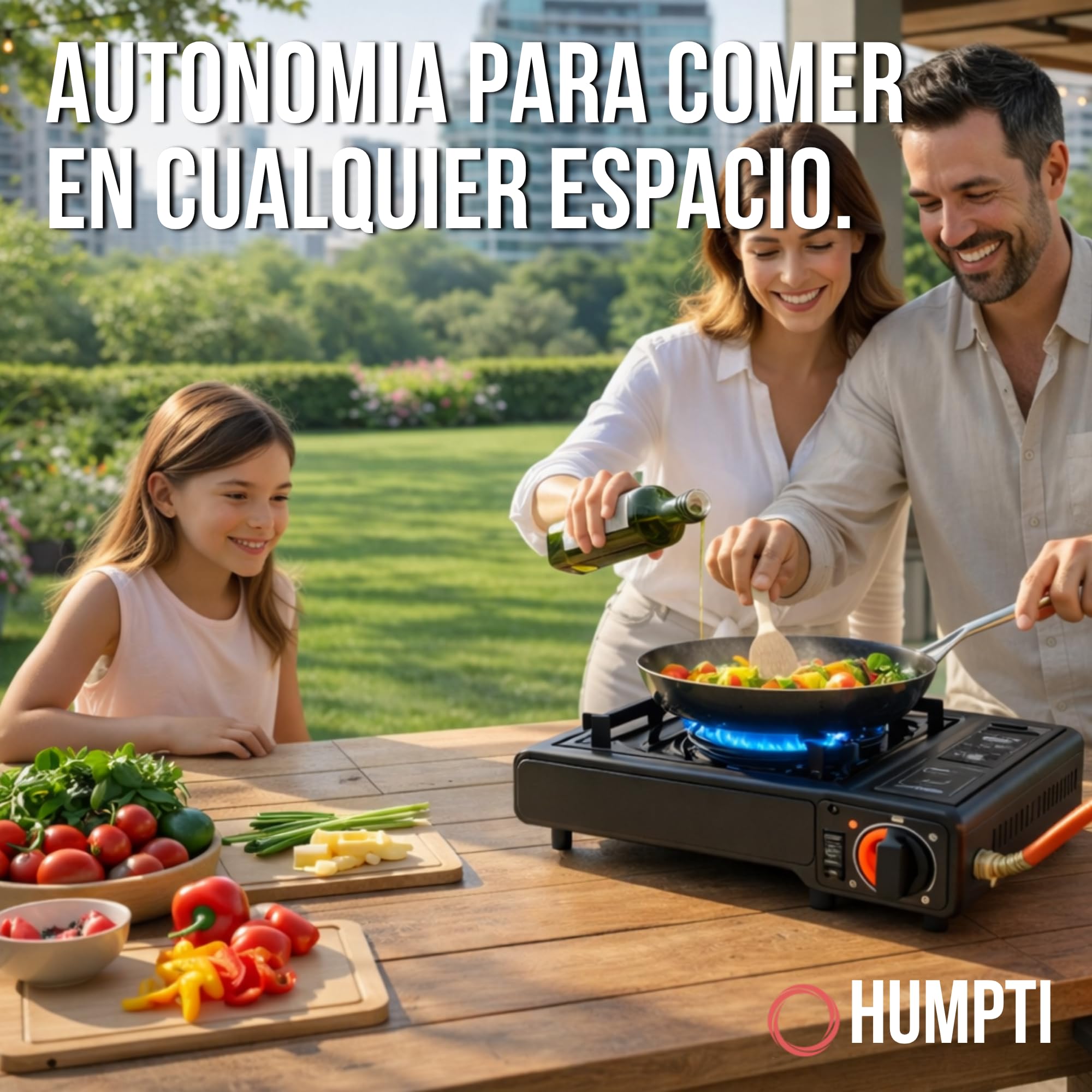 Camping Gas Portatil con adaptador de Bombona + 4 Cartuchos, Pack Hornillo + 4 Cartuchos, Hornillo Camping Gas Portátil, Cocinal, Infernillo, Fogareiro
