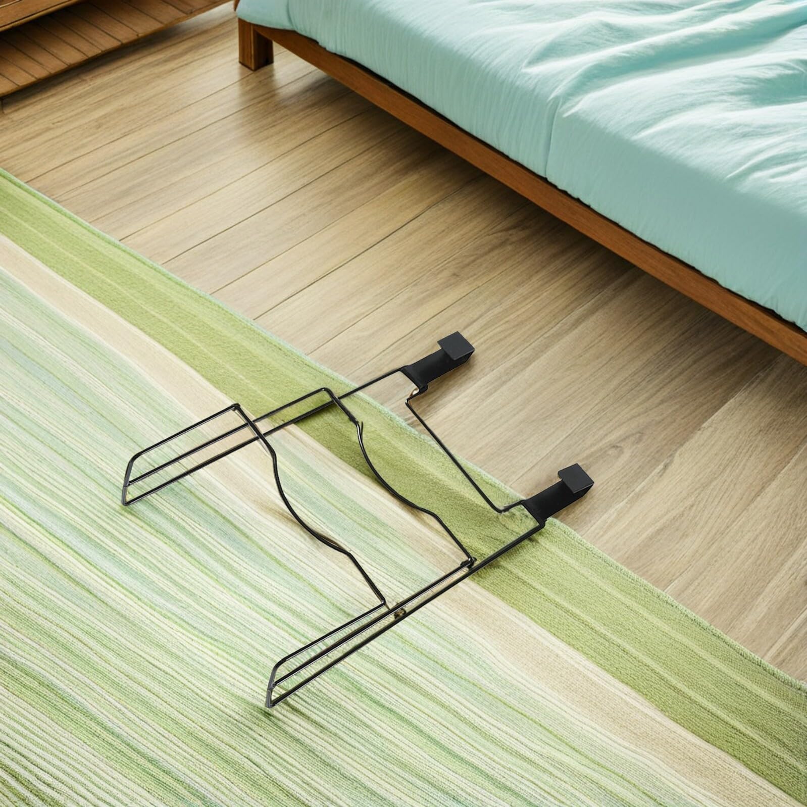 Topfdeckelhalter Schwarz aus Eisen für Schranktüren 2 Stück
