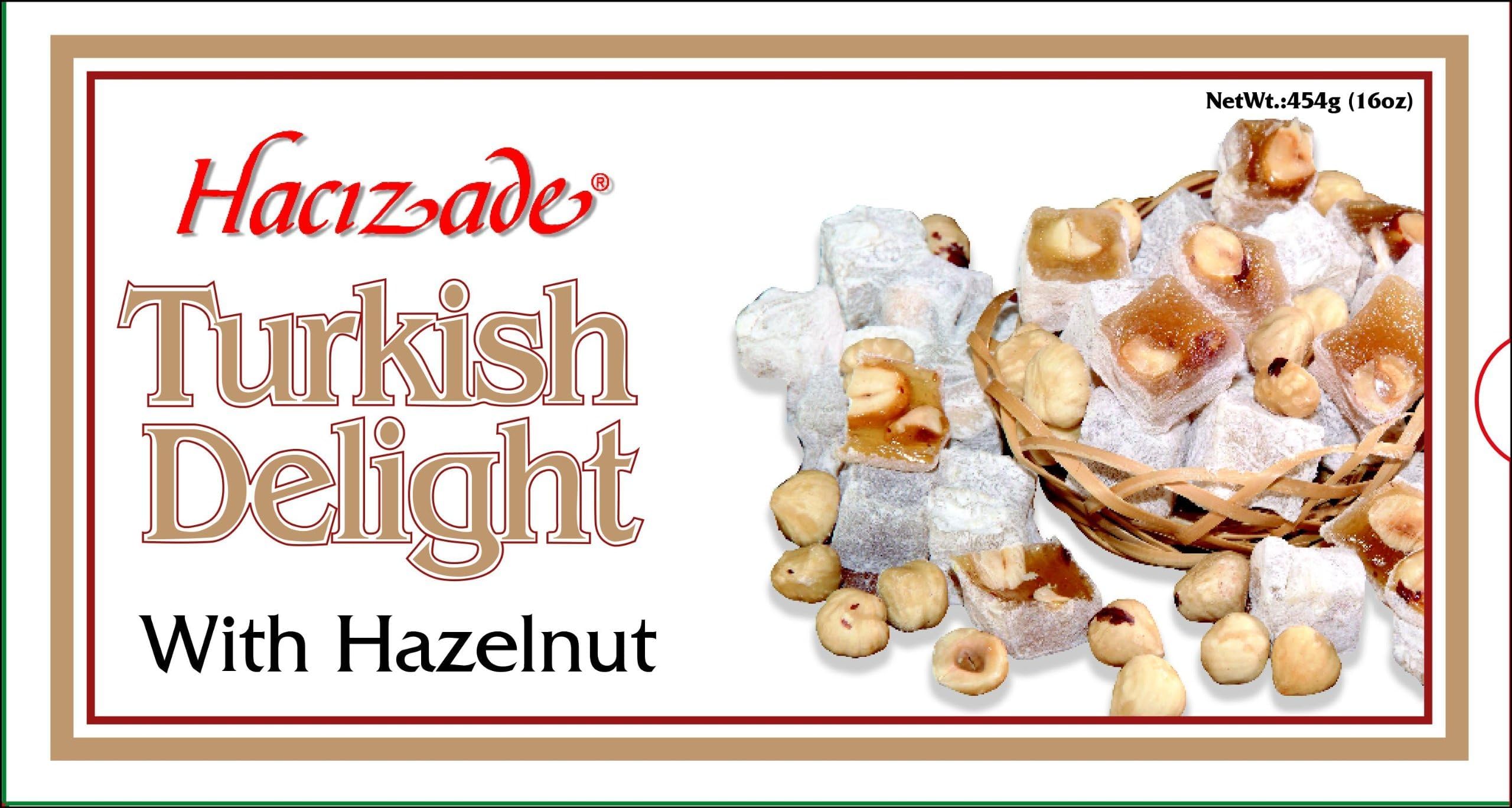 Amazon.com : Hacizade Turkish Delight with Hazelnut, 16 Ounce