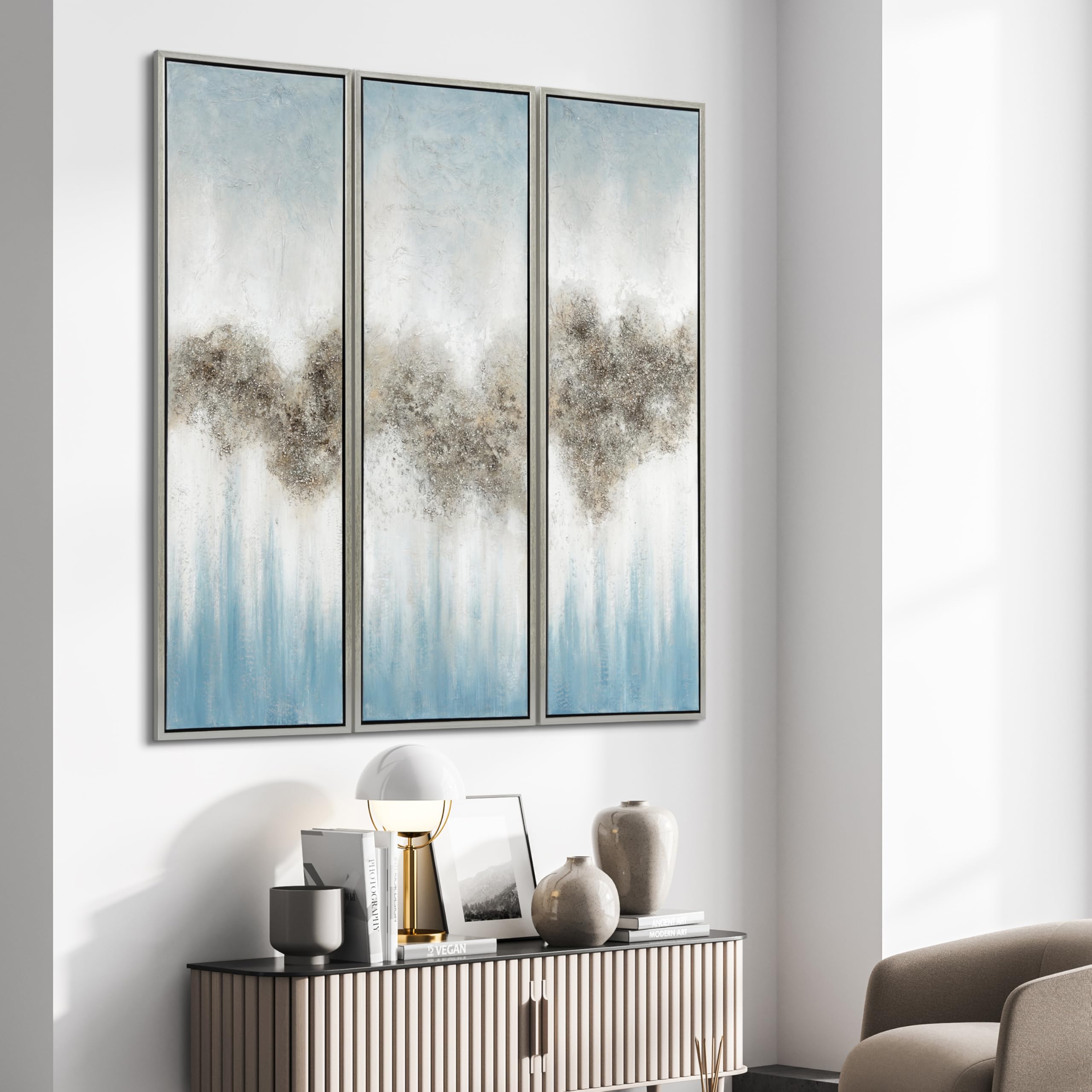 絵画 slide Amazon.com: Empire Art Direct Abstract Wall Art Textured Hand