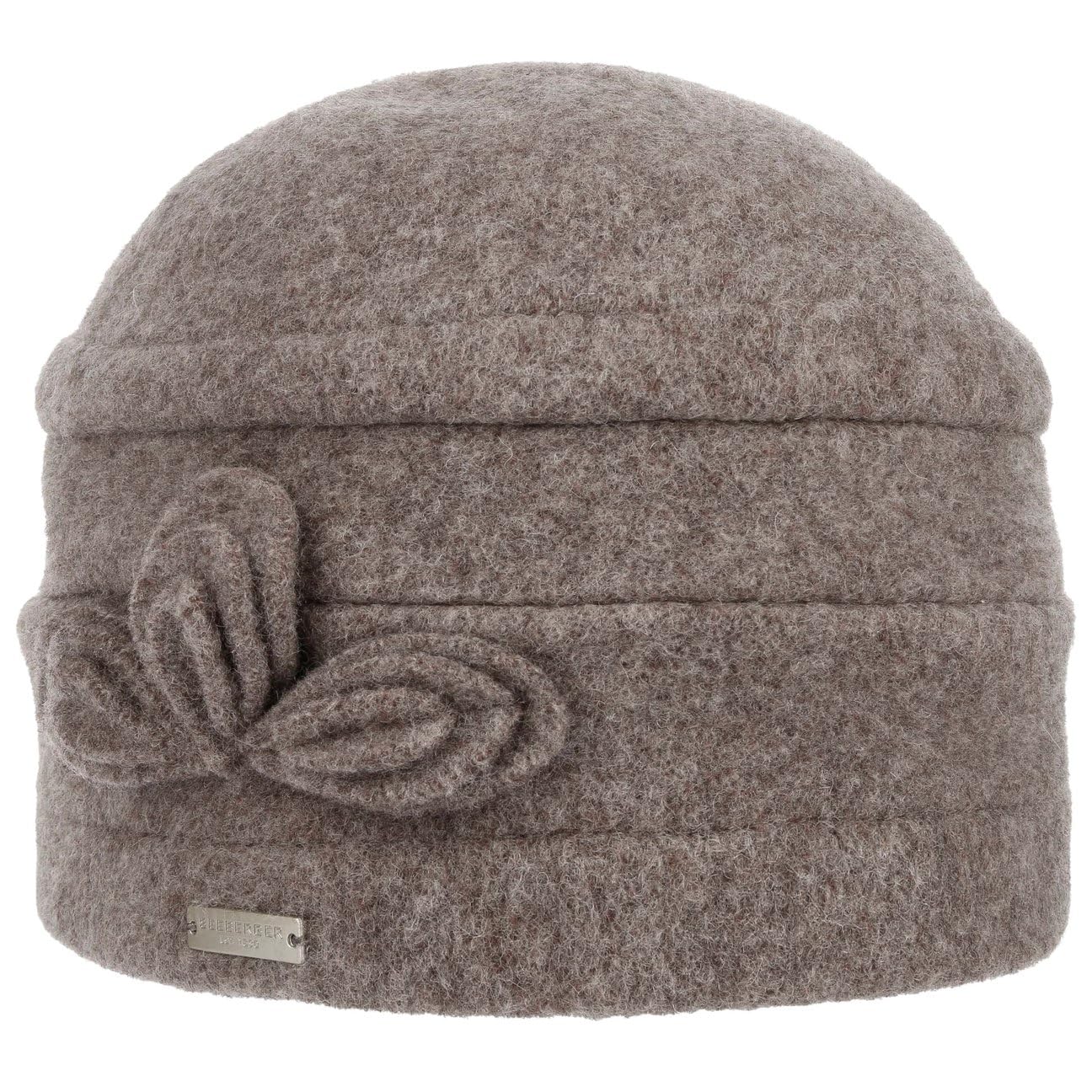 Seeberger Classic Uni Milled Wool Hat Donna Taupe Taglia Unica, Talpa, 6 3/4 / 7 1/4