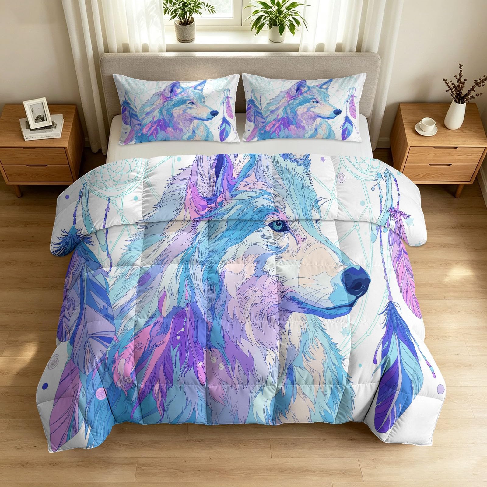 Edredón de 220 x 240 cm reversible con estampado de dibujos animados para cama doble con 2 fundas