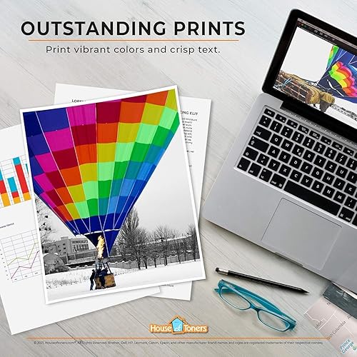 Miniatura 3 de Houseoftoners Cartucho de tinta de color negro para HP 901XL CC654AN y HP 901 CC656AN, repuesto de alto rendimiento Officejet 4500 J4540 J4550 J4580