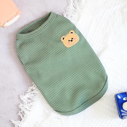 Miniatura 6 de Camisas para perros pequeños, niños y niñas, camiseta sin mangas para perros de verano, chaleco lindo para mascotas, ropa para cachorros, suave,