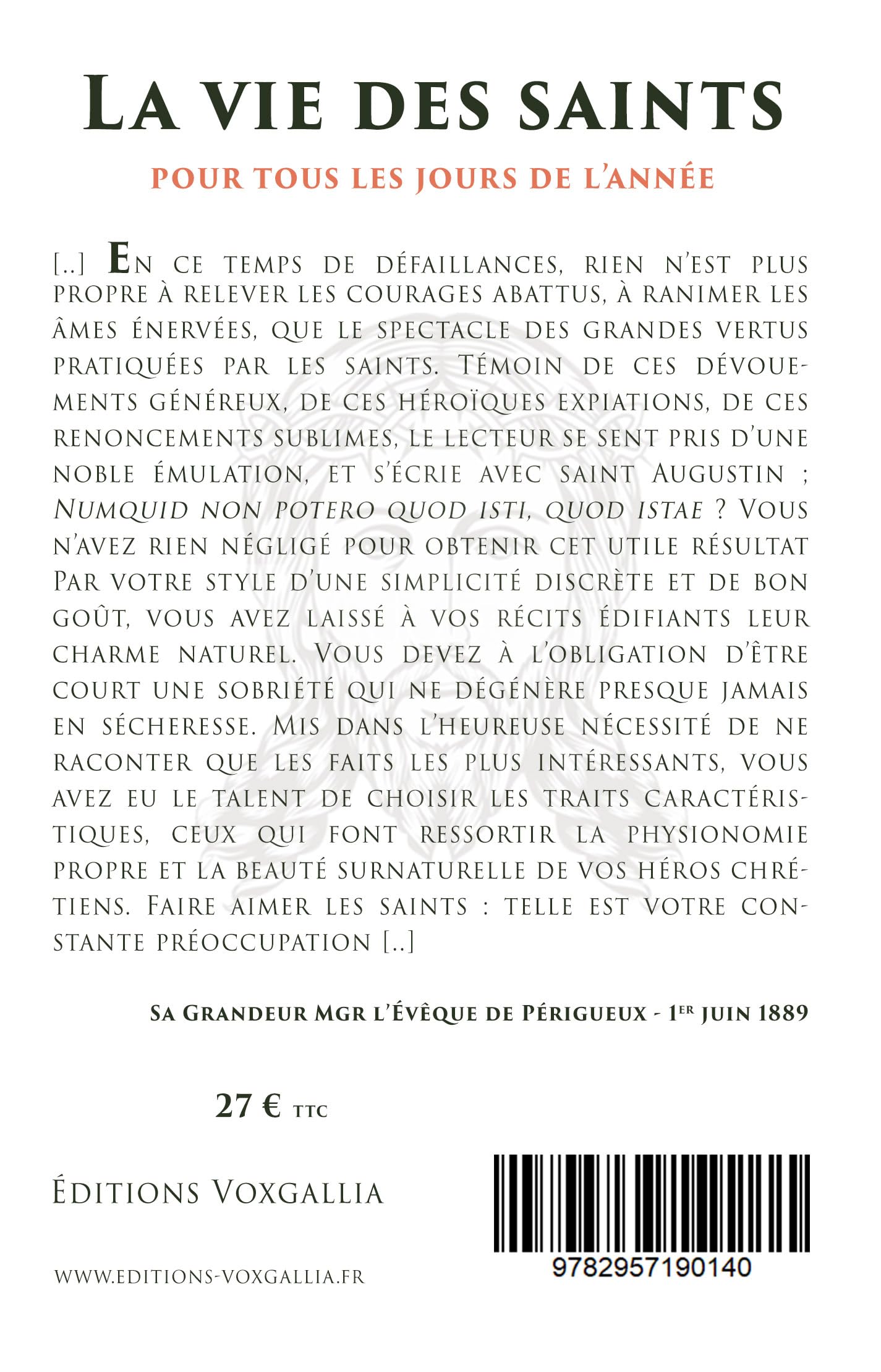 La vie des saints pour tous les jours de l'année