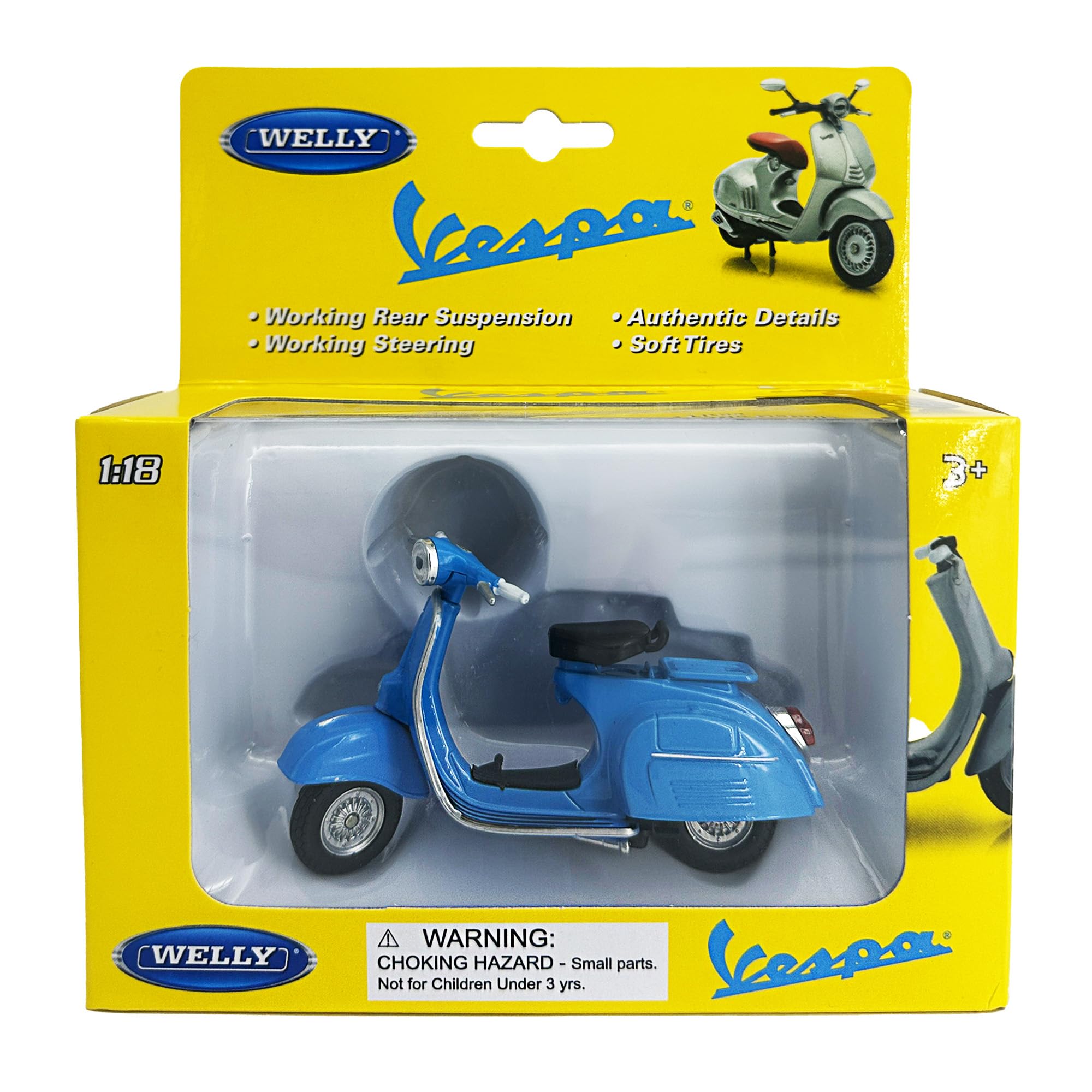 Welly Die Cast Vespa 150 (1970), 1:18 Scale, Collectible Model