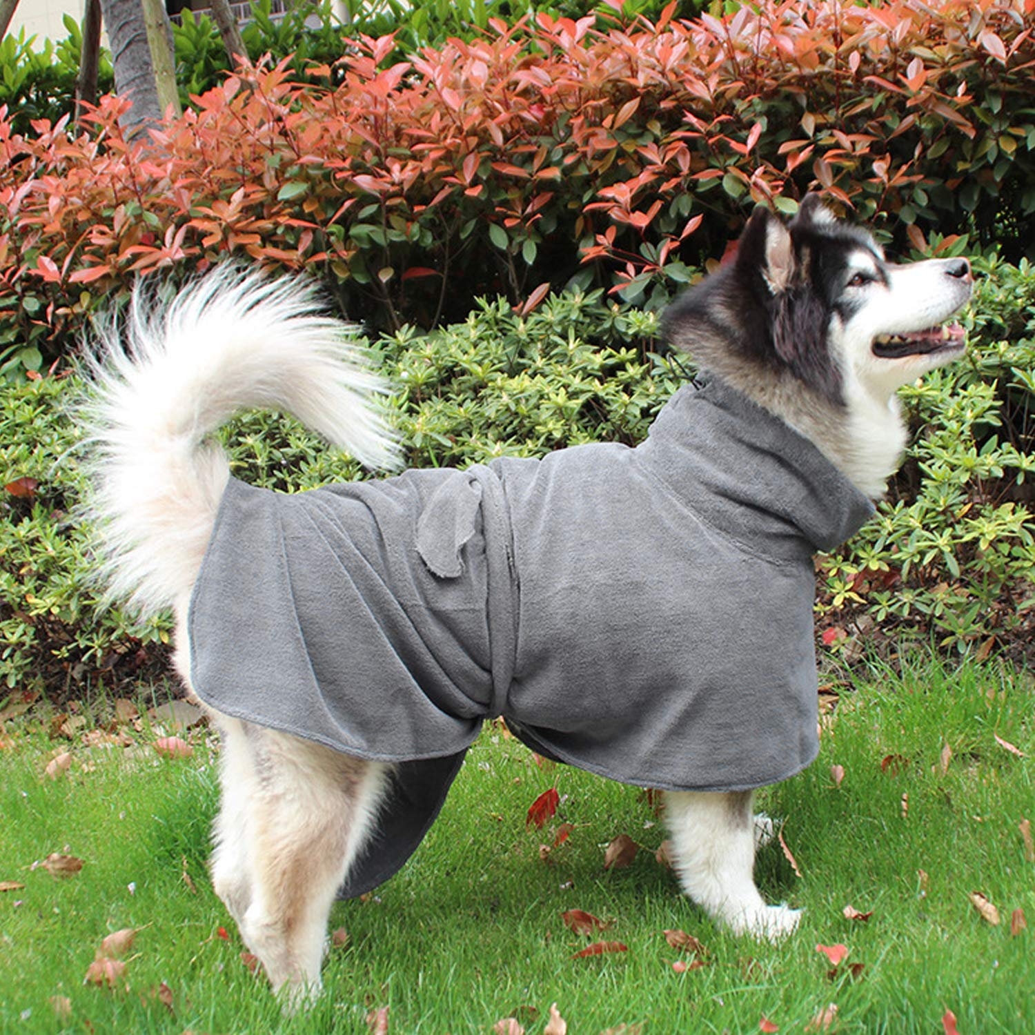 PETCUTE Hundebademantel Handtuch Microfaser Hunde Bademantel Hunde groß kleine Hundetrockentuch schnelles trocknendes