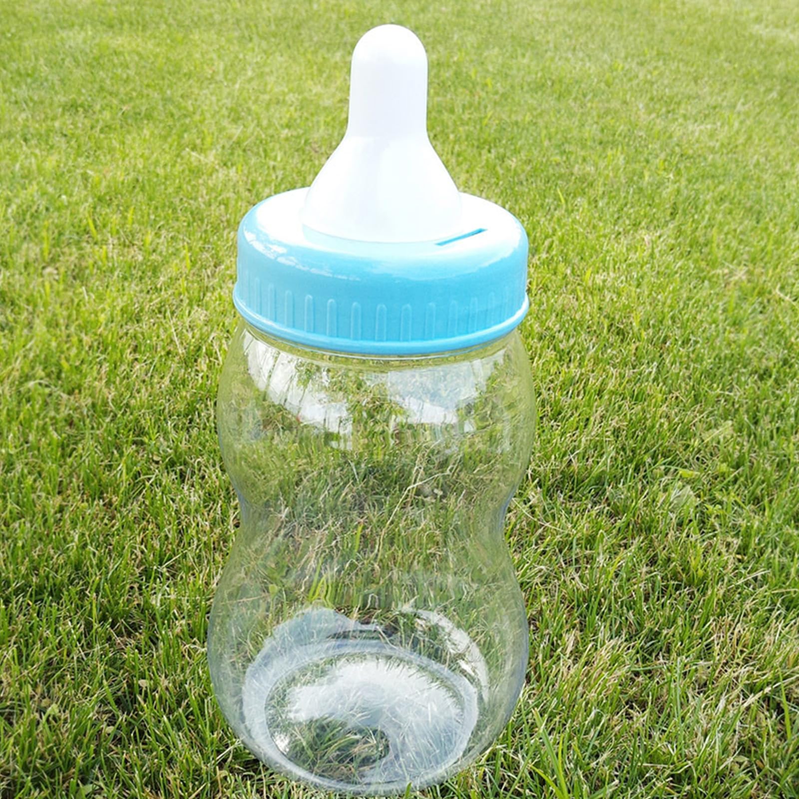 Pot d ' épargne en Forme de Bouteille, décoration de biberon Transparente avec Fente pour pièces de Monnaie, décoration pour Jeux de et présentoirs de Bonbons à la Maison