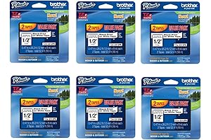 Brother TZe2312PK Tape: 6-Pack for Reliable Labeling