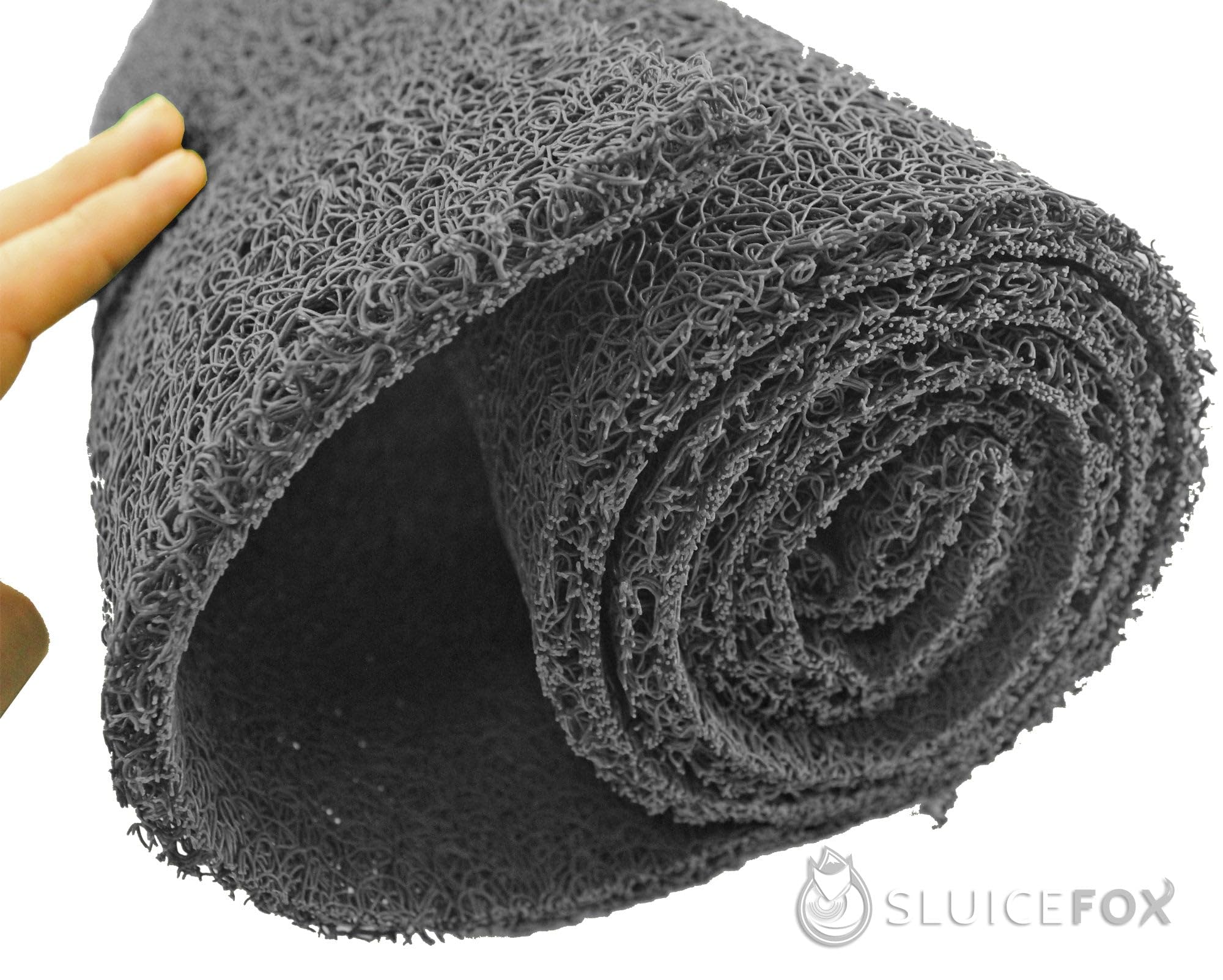 Miners Moss Sluice Box Matting ; 30,5 x 121,9 cm Miner Moss Sluice Sluice Box Mat – Gold Miner Foam Sluice Box Mat – Gold Mining Equipment (Grey Color)