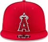 New Era Gorra MLB 9Fifty Color del Equipo Logo Primario Ajustable Snapback Talla Única - Los Angeles Angels Rojo 3