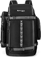 Vista 2 de Bolsa para Botas de Esquí de 65L, Bolsa de Viaje Grande Tipo Duffel, Mochila para Botas de Esquí de 1680D Nylon Impermeable y Acolchada