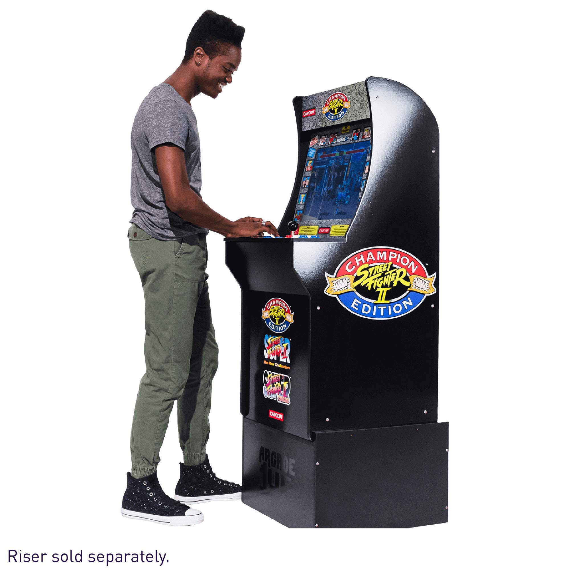 Arcade1Up Street Fighter - Classic 3-in-1 Home Arcade, 4Ft - Not
