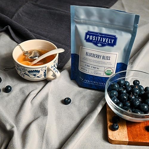 Miniatura 6 de Positively Tea LLC Té orgánico de arándano té verde rooibos de hojas sueltas 1LB