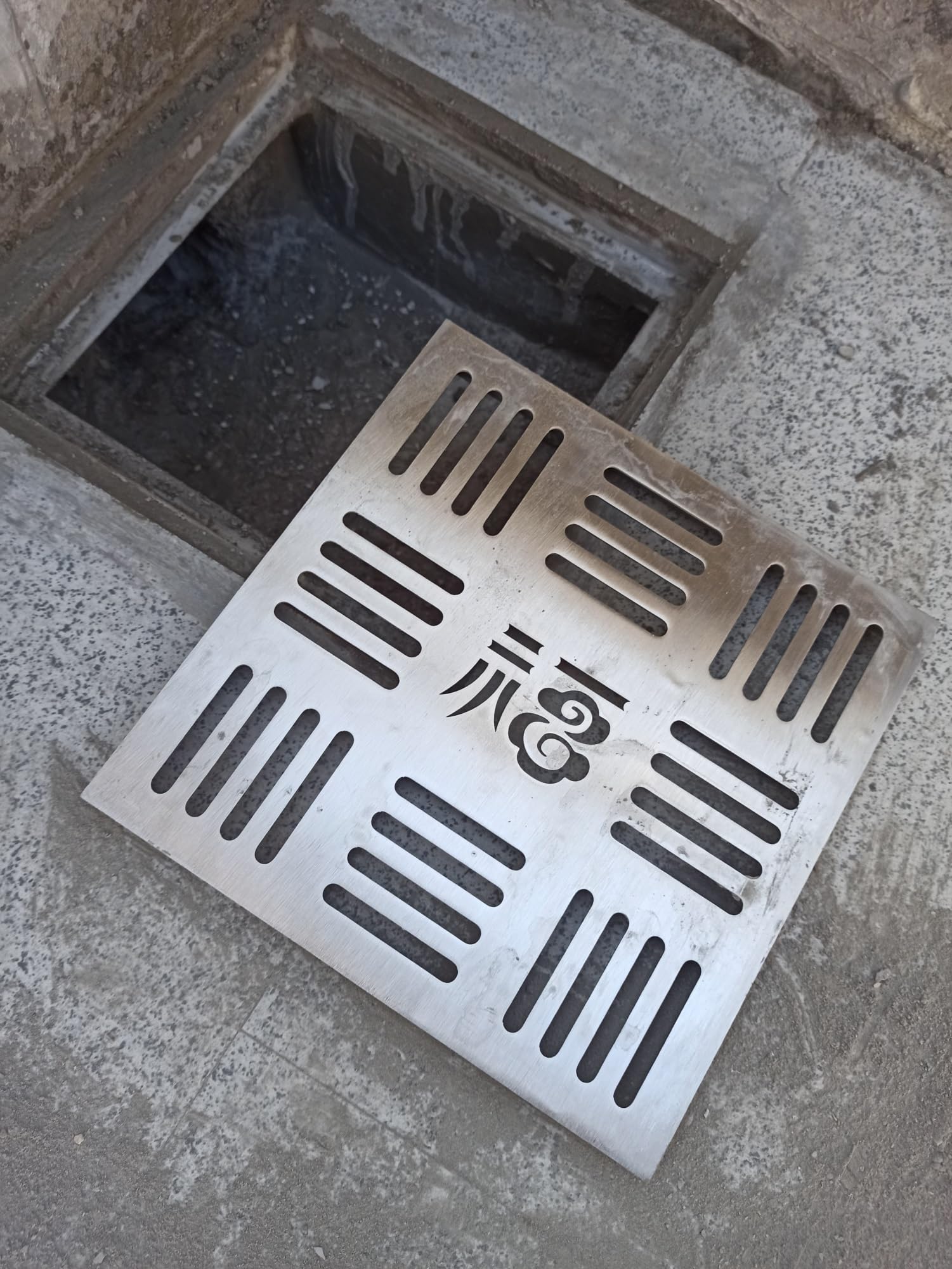 Drenaje de zanjas canal Cubierta De Drenaje De Piso Cuadrada, Rejilla De Canalón De Drenaje/cuenca Colectora Con Marco Para Bajante De Balcón Y Patio, Cubierta De Pozo De Alcantarillado De Acero Inoxi