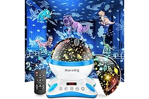 Moredig Dinosaur Night Light Projector: A Nocturnal Rainbow for Kids