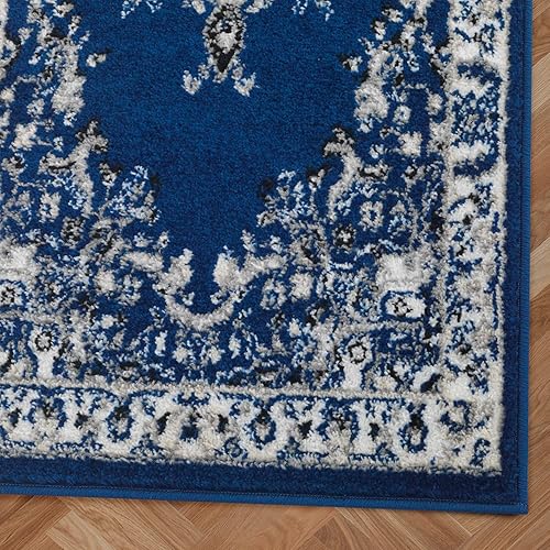 Miniatura 10 de Antep Rugs Alfombra oriental de 2 x 3 con medallón tradicional para interiores (beige crema, 2 pies x 3 pies)