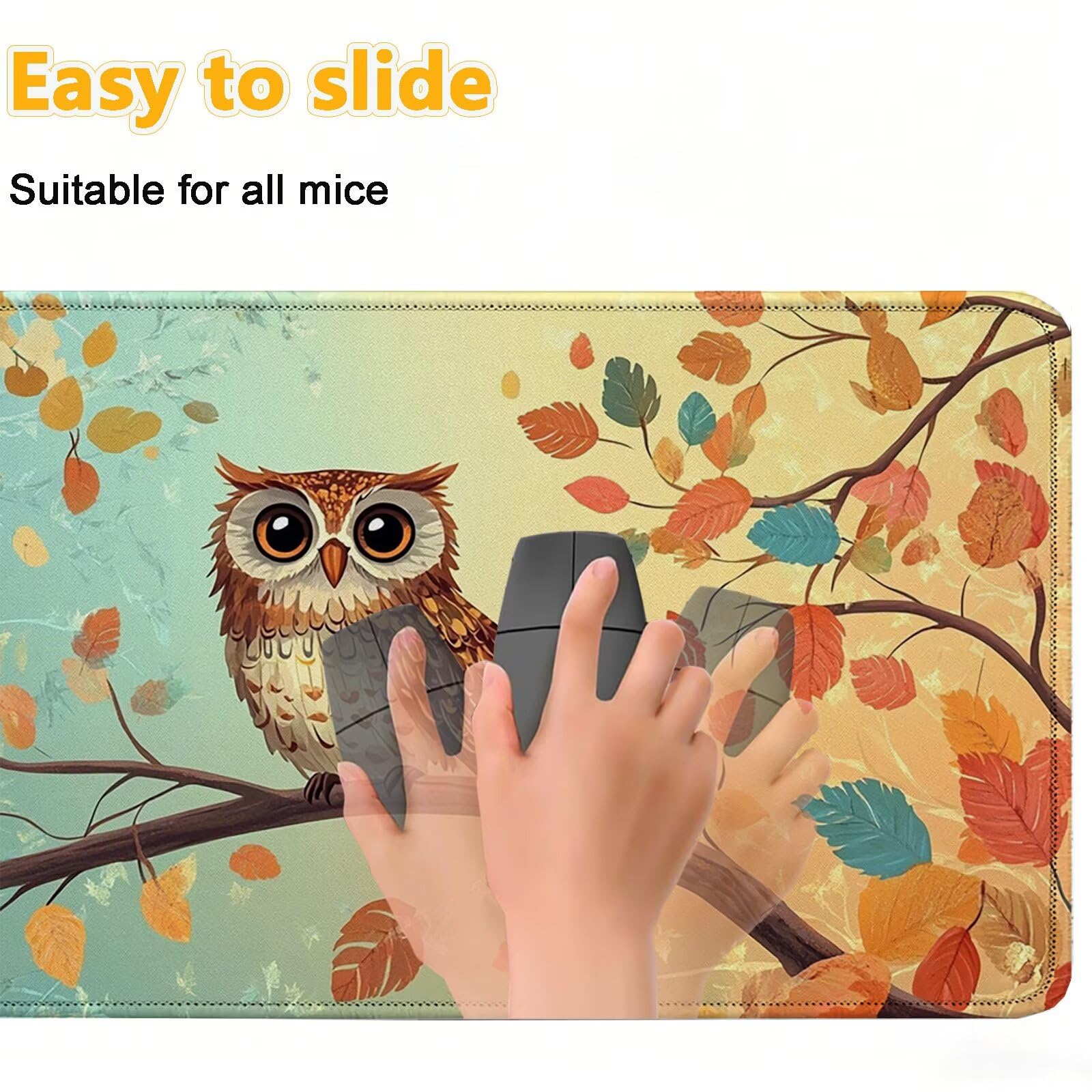 Tappetino Mouse 900x450mm | Superficie Ultra-Liscia, giallo 0-z360