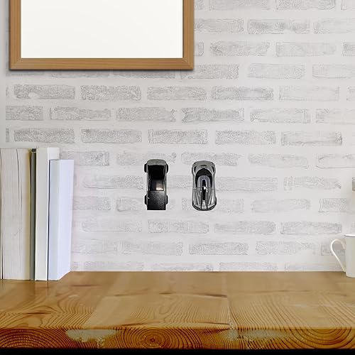 Miniatura 2 de Organizador de pared de automóvil de juguete compatible con Hot Wheels  Exhibe autos en la pared y fuera del piso  Fácil acceso y adhesivo extraíble