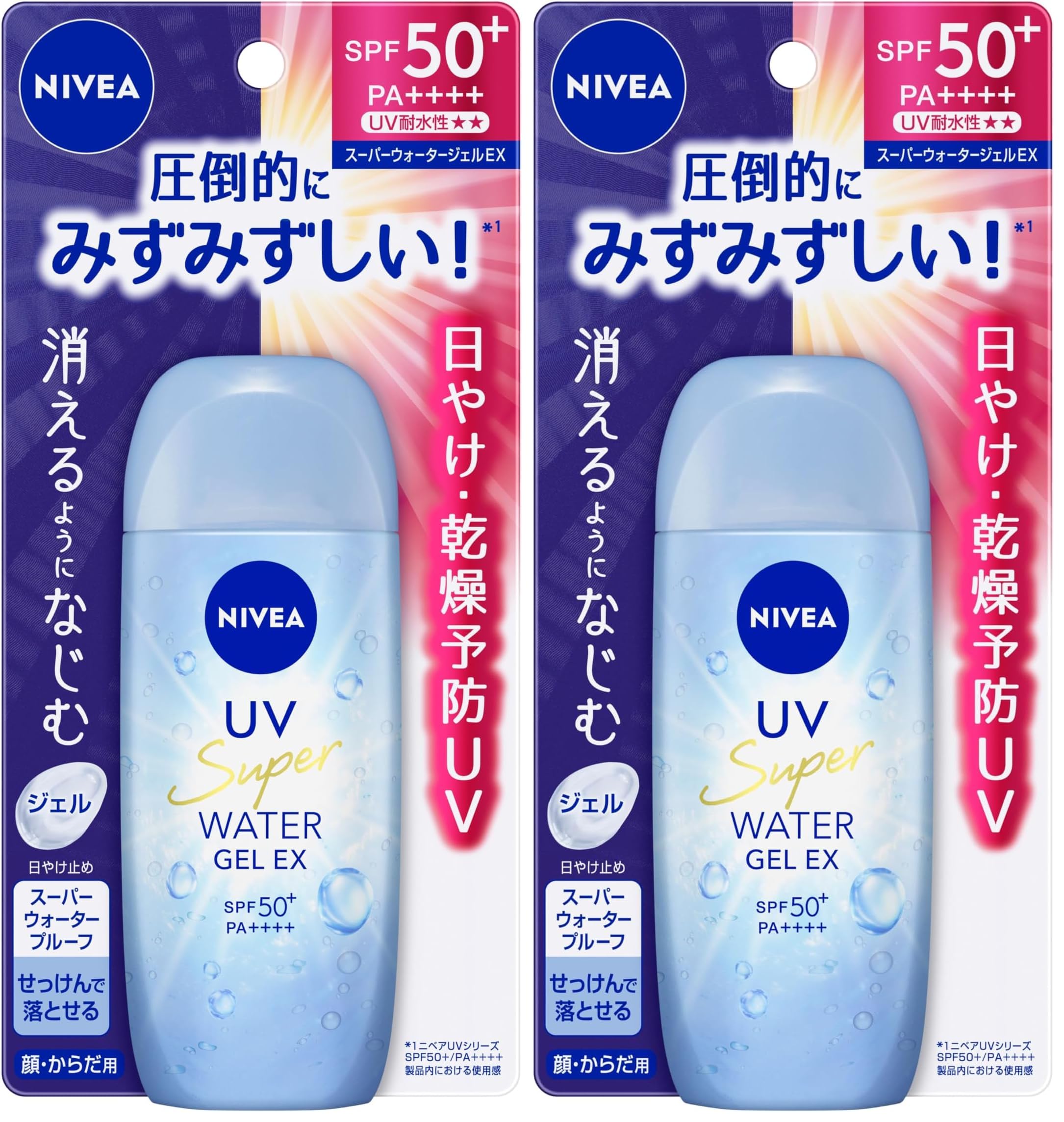 まとめ売り！ NIVEA UV ウォータージェル 24個入り Amazon.co.jp: ニベアUV ウォータージェルEX 80g (× 2