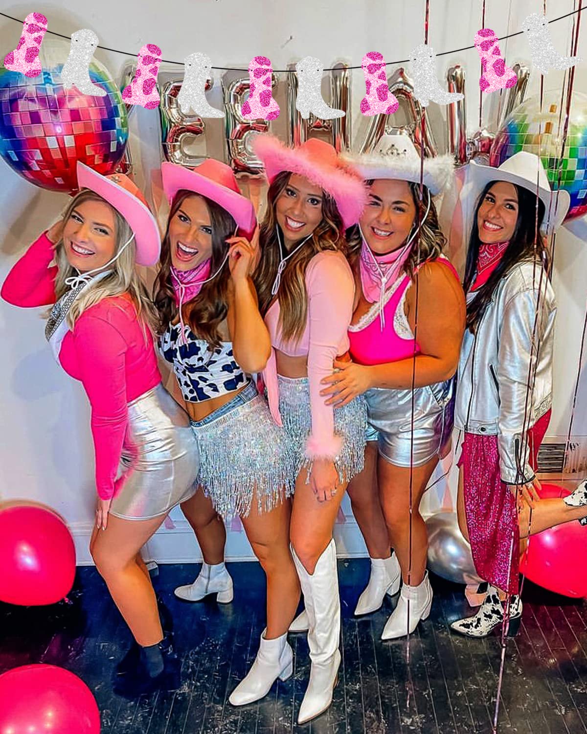 Disco Theme Bachelorette Outfit Lumiere Disco Disco Cowgirl