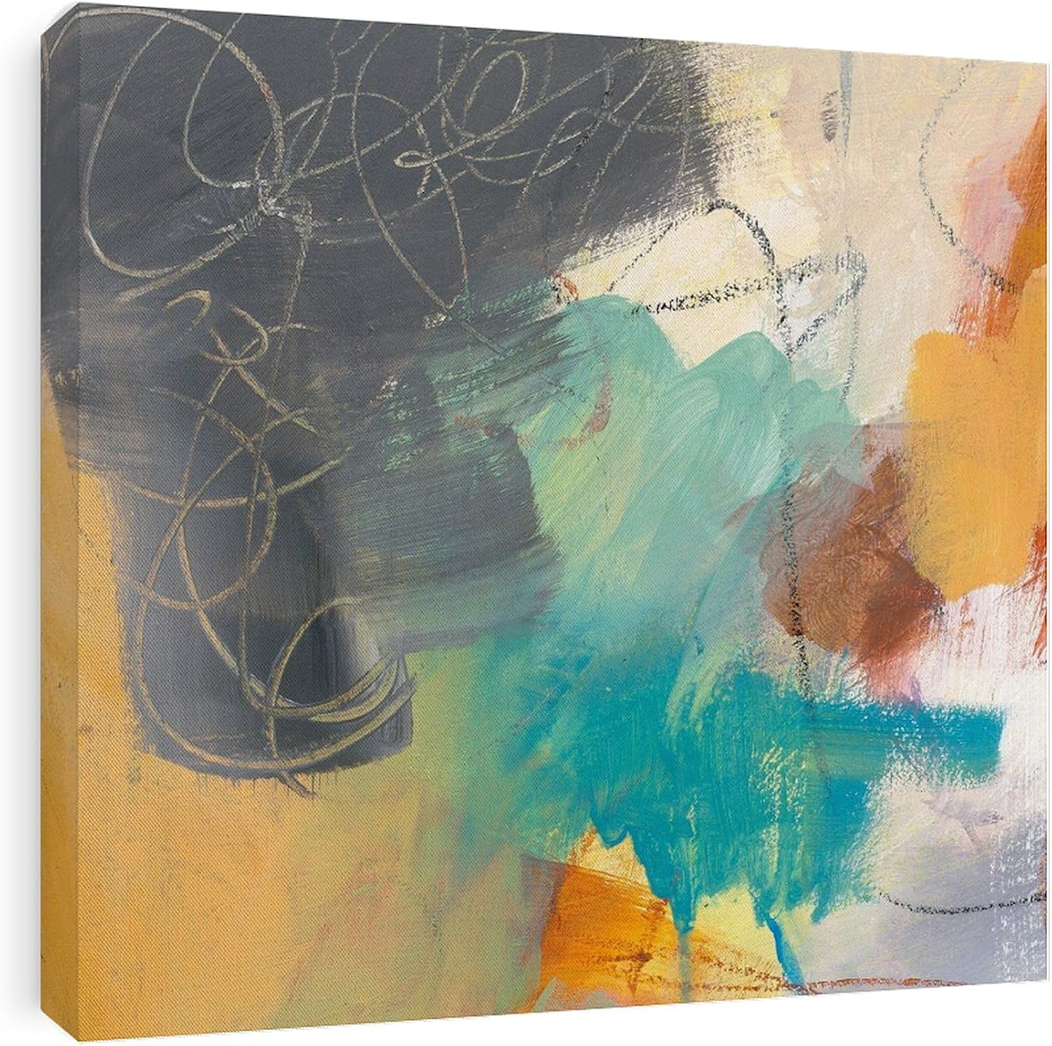 CafePress Canvas Wall Art Abstract Hardy Ii Ready to Hang for Living Room, Bedroom or Office