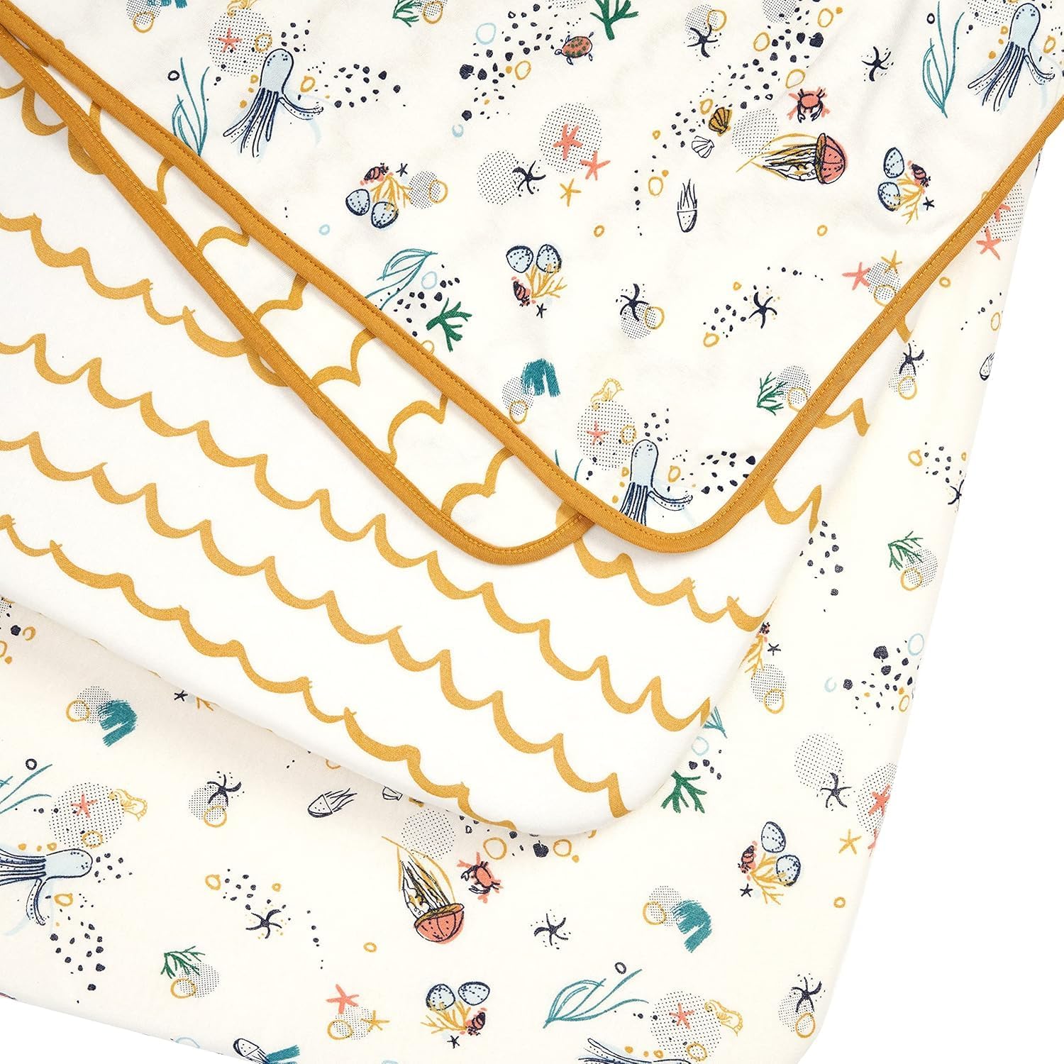 Tutti Bambini Bedside Crib Starter Pack | 2 Crib Fitted Sheets with an Interlock Coverlet | Our Planet