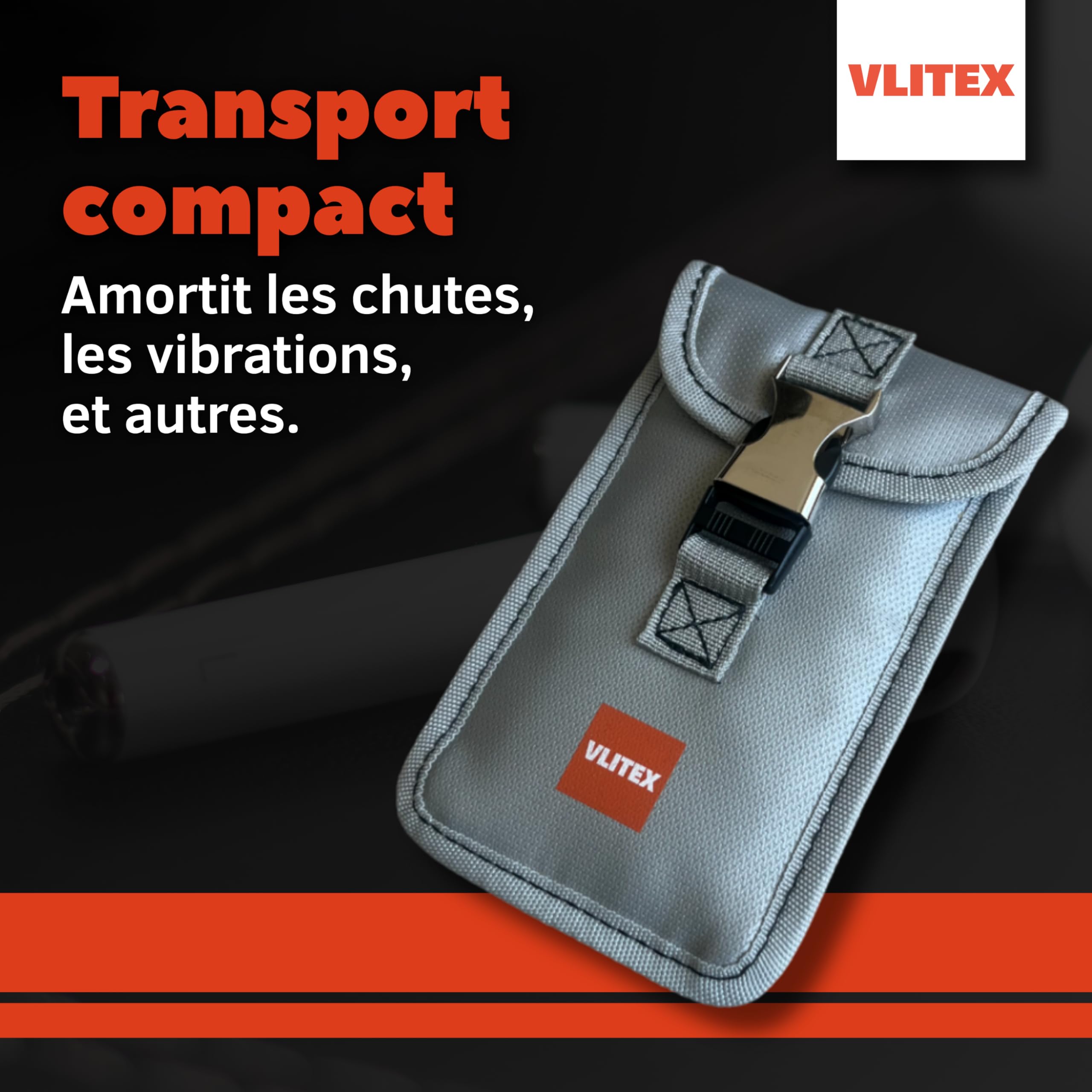 VLITEX Sac anti-feu compact | 3 couches ignifuges | Étui de sécurité pour appareils électroniques | Protection incendie pour smartphone, téléphone portable, batterie externe, écouteurs Bluetooth, etc.