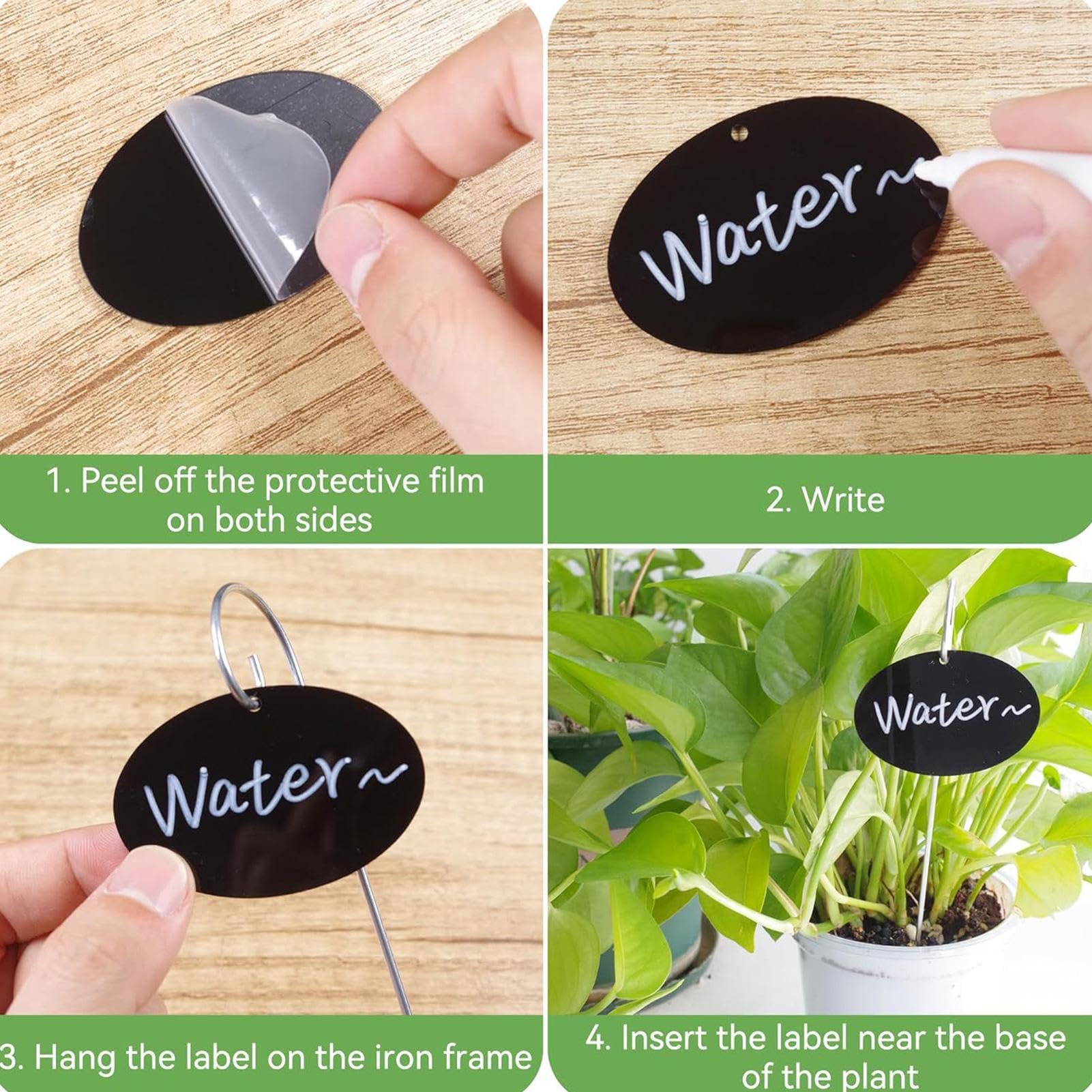 Lot de 20 marqueurs et piquets pour plantes – Étiquettes esthétiques pour jardinières de jardin, pots de fleurs, amateurs de jardin et agriculteurs