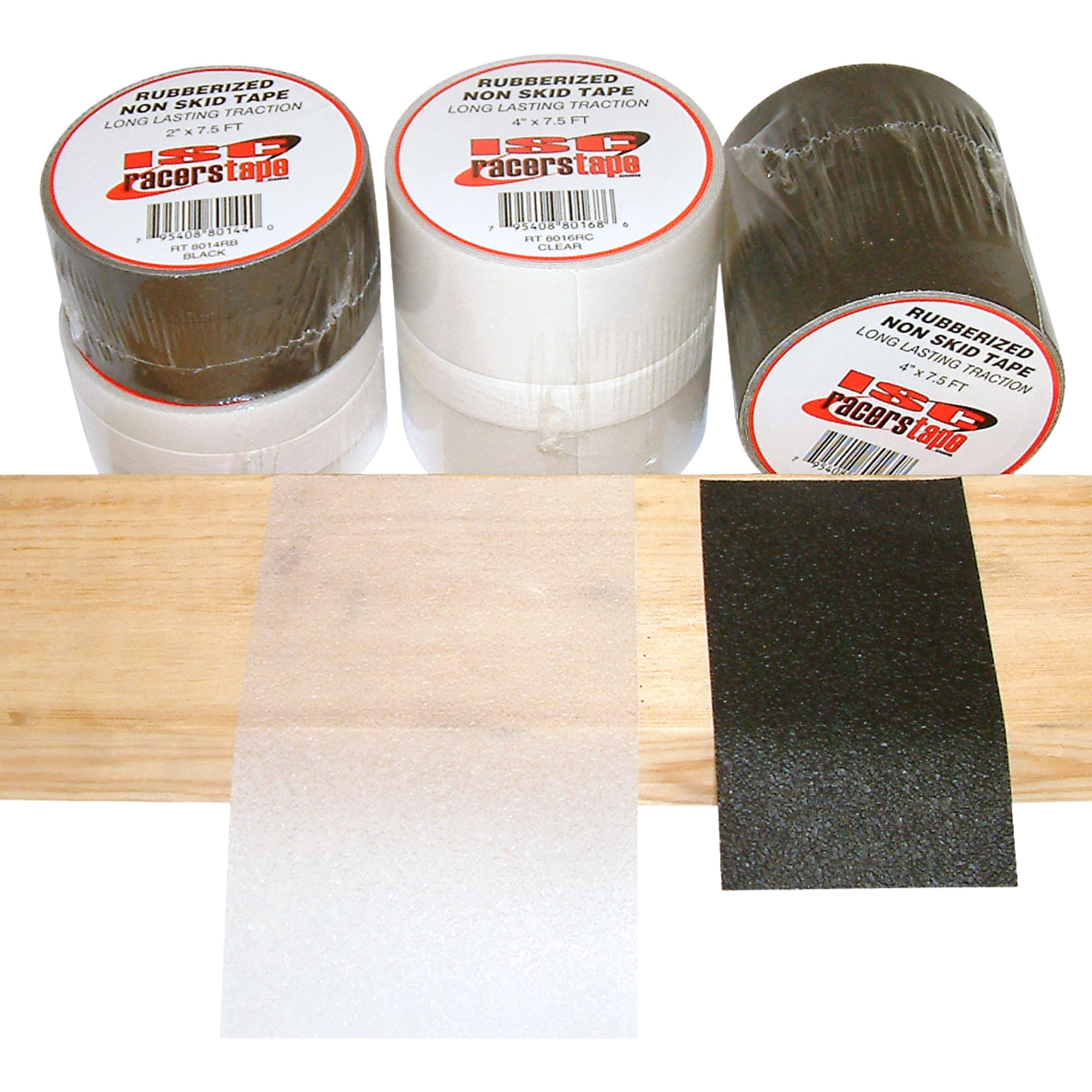ISC Rubberized Nastro antiscivolo e tacchetti: 4 in. x 60 ft. (Chiaro)