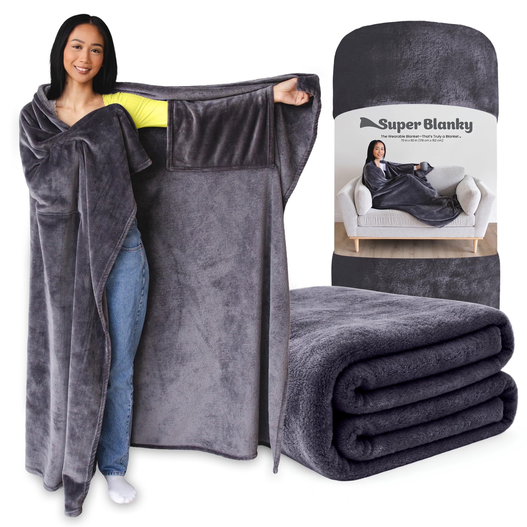 Wearable Blankets for Women, Adult Wearable Blanket Men, Mother's Day Gifts for Her, Wife Birthday Gift Ideas