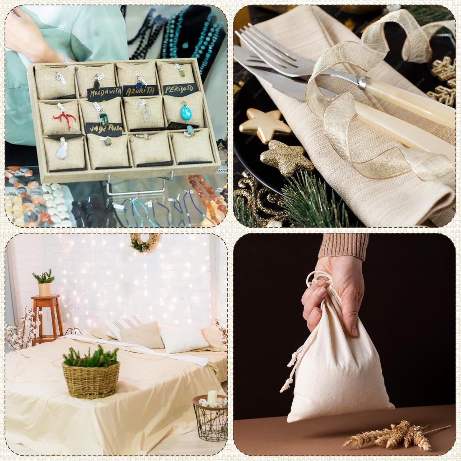 16.5 Yards x 63 Inches Cotton Muslin Fabric by Yard Lightweight Natural Unbleached Muslin Fabric Textile Muslim Cloth Apparel Boho Wide Roll Backing Material Quilting Sewing