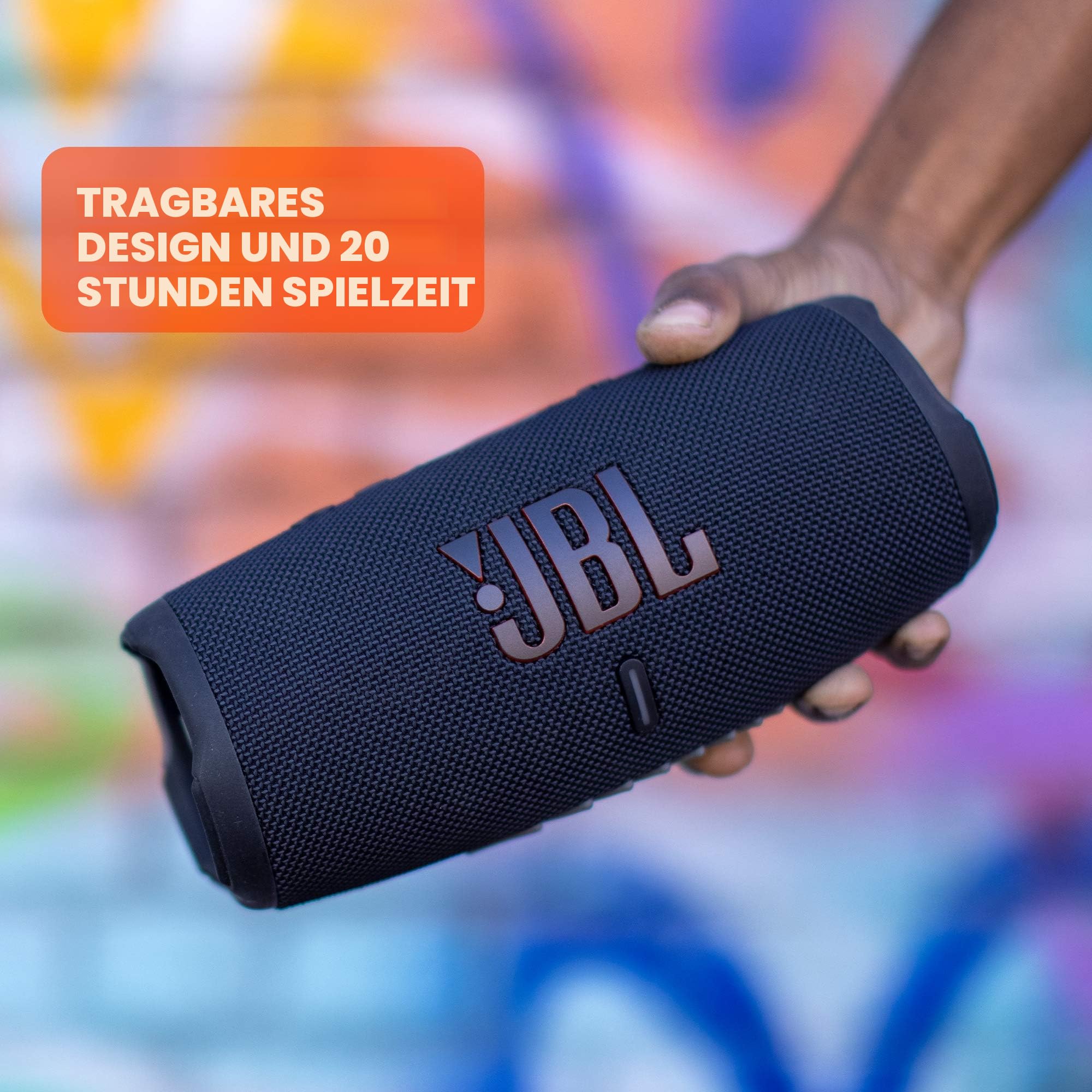 JBL CHARGE 5 - Tragbarer Bluetooth-Lautsprecher mit IP67-Wasserschutz und USB-Ladeanschluss - Rot