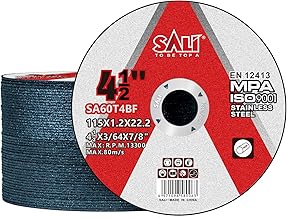 SALI 50 Pack Cut Off Wheel 4 1/2 Inch Cutting Wheels 4-1/2" x 3/64" x 7/8" Professional Cutting Stainless Steel, Angle Grinder Cutting Wheel,Cutting Discs with Aggressive Cutting Upgrade (4.5in, 50)
