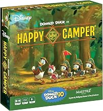 Maestro Media Walt Disney's Donald Duck in Happy Camper - Family Strategy Board Game, Officially Licensed, Family & Kids Ages 8 and up, 2-5 Players, 30 Min