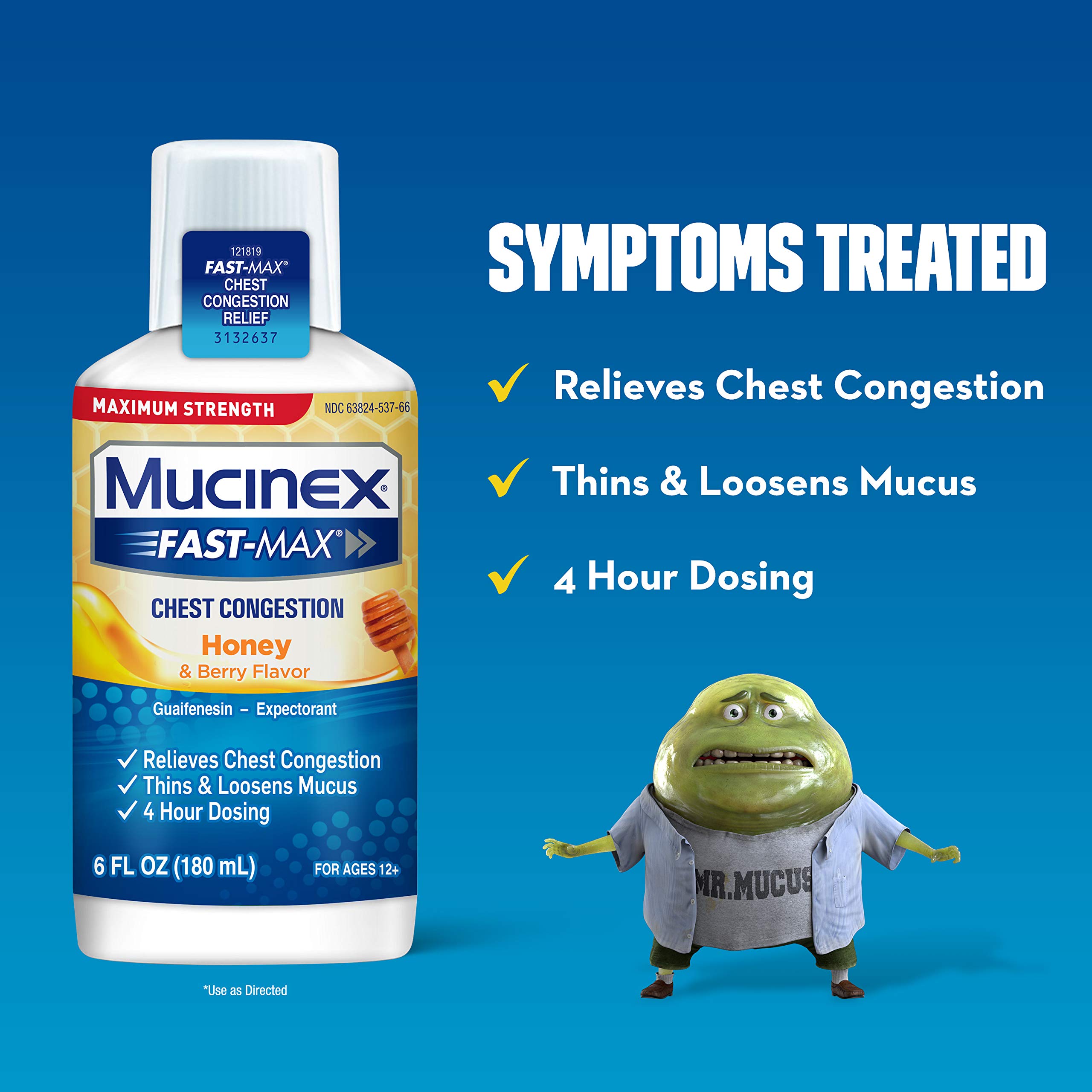 Mucinex Fast Max Maximum Strength Chest Congestion Symptom Relief