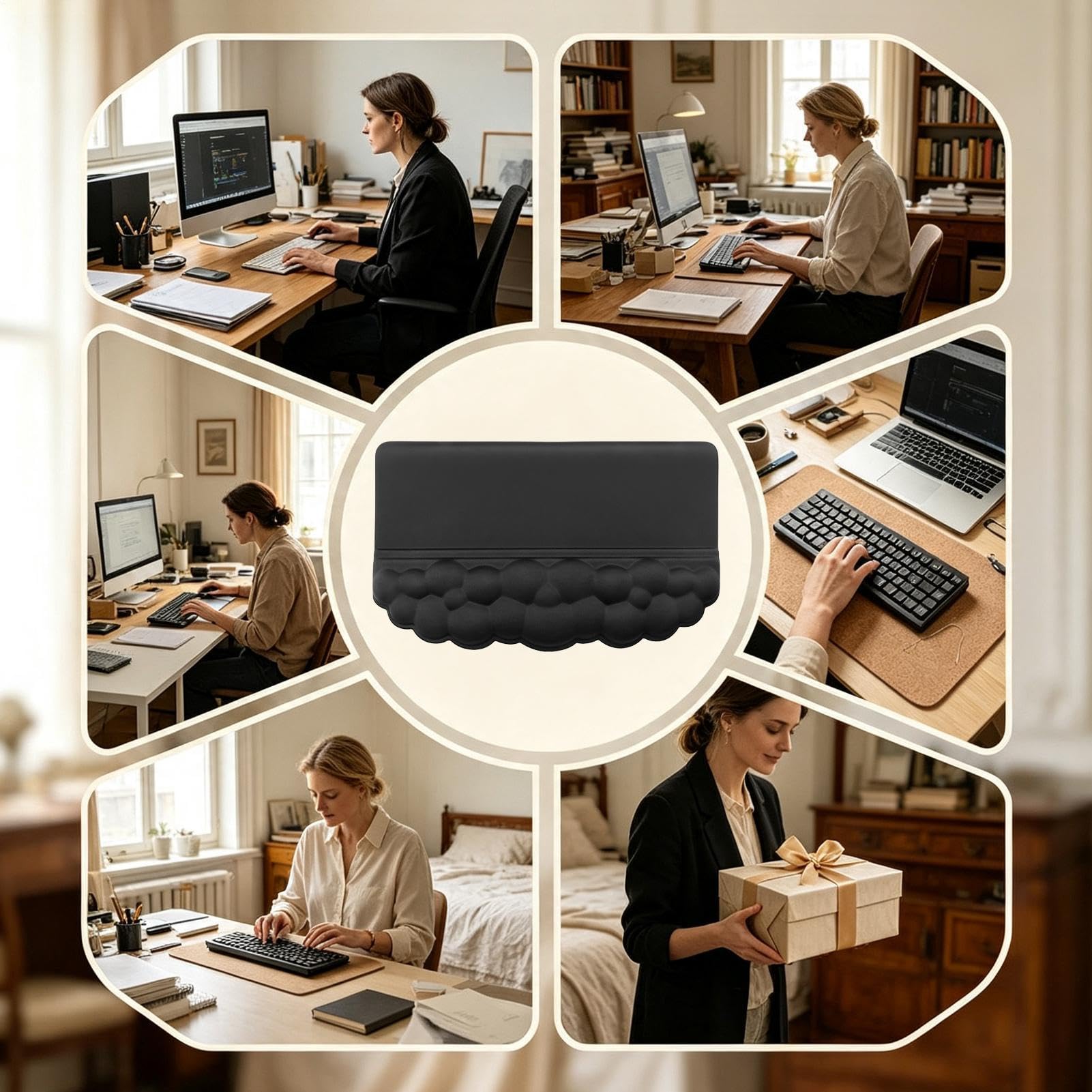 Cloud - Supporto ergonomico per tastiera, poggiapolsi in memory foam
