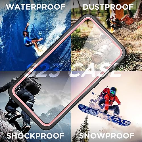 Miniatura 6 de Temdan Funda para Samsung Galaxy S23, lente y protector de pantalla incorporados a prueba de agua cuerpo completo a prueba de golpes a prueba de
