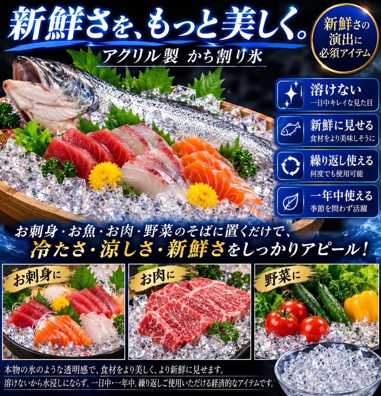 アクリル製 クラッシュアイス 氷のオブジェ 撮影用小物 Amazon.co.jp: Bright and Sophia アクリル製 フェイク クラッシュ