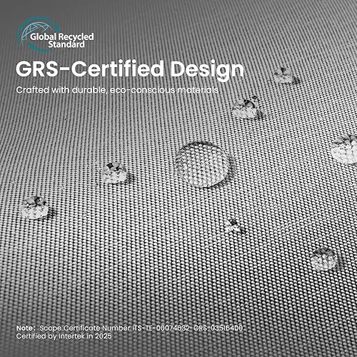 Vista 5 de tomtoc Estuche Organizador Electrónico de Viaje, Bolsa Táctica Resistente al Agua de Doble Compartimento para Organización de Cables, Almacenamiento